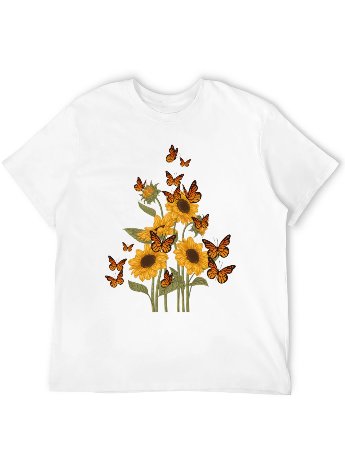 Sunflower Butterfly Graphic Tee