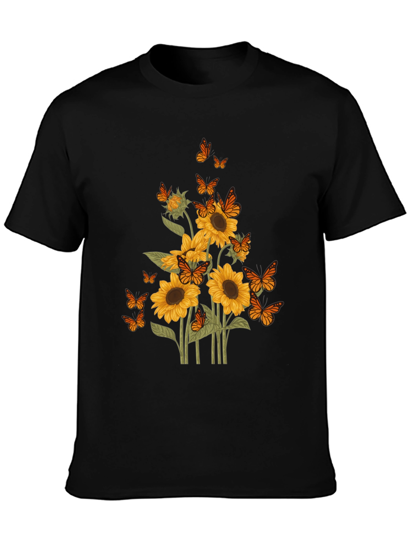Sunflower Butterfly Graphic Tee