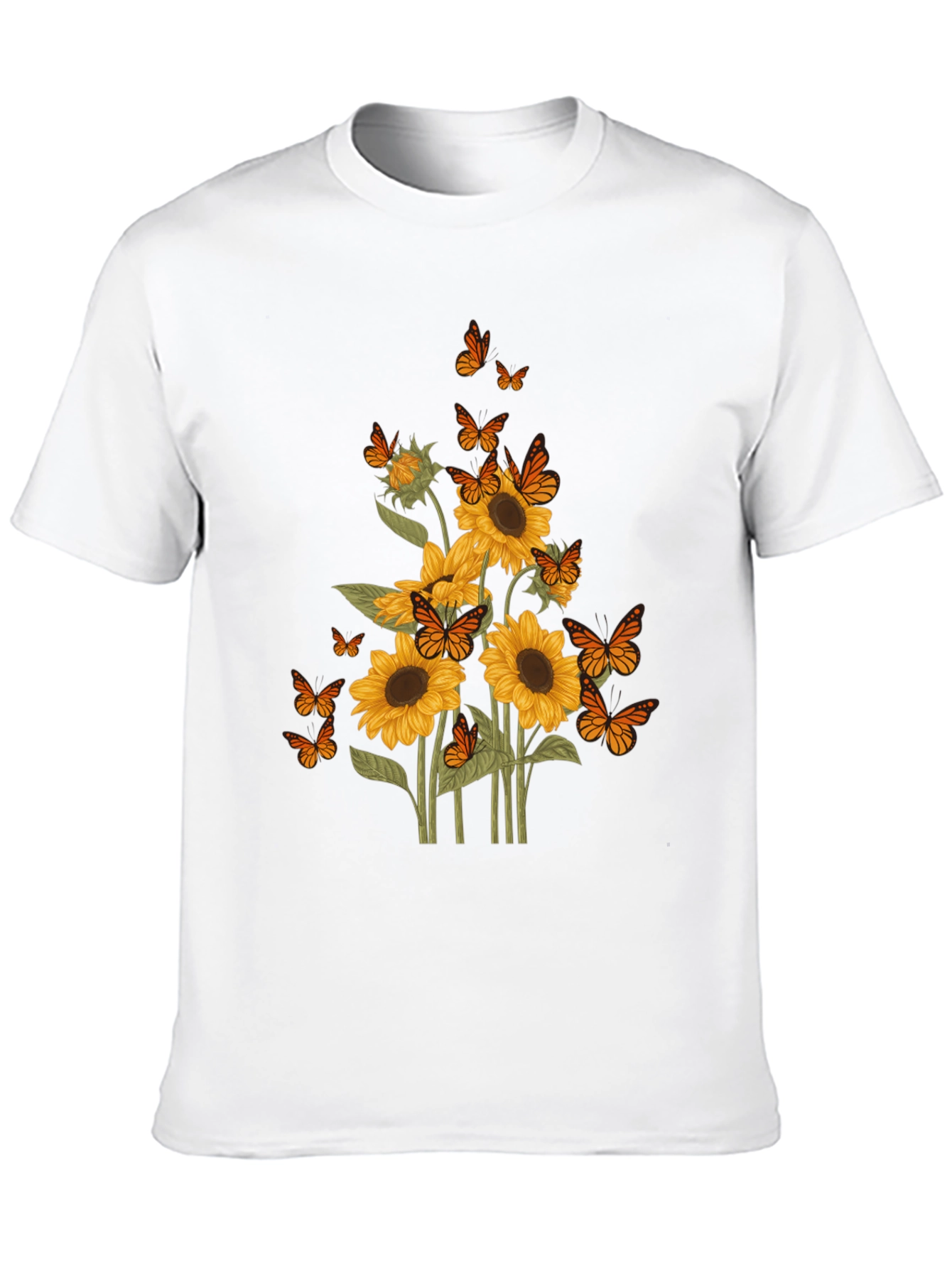 Sunflower Butterfly Graphic Tee