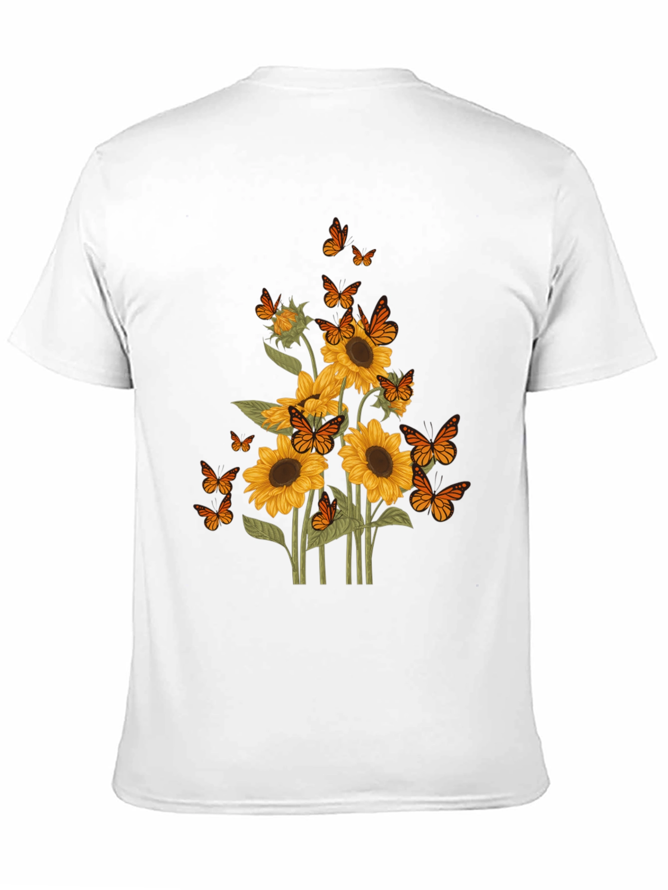 Sunflower Butterfly Graphic Tee