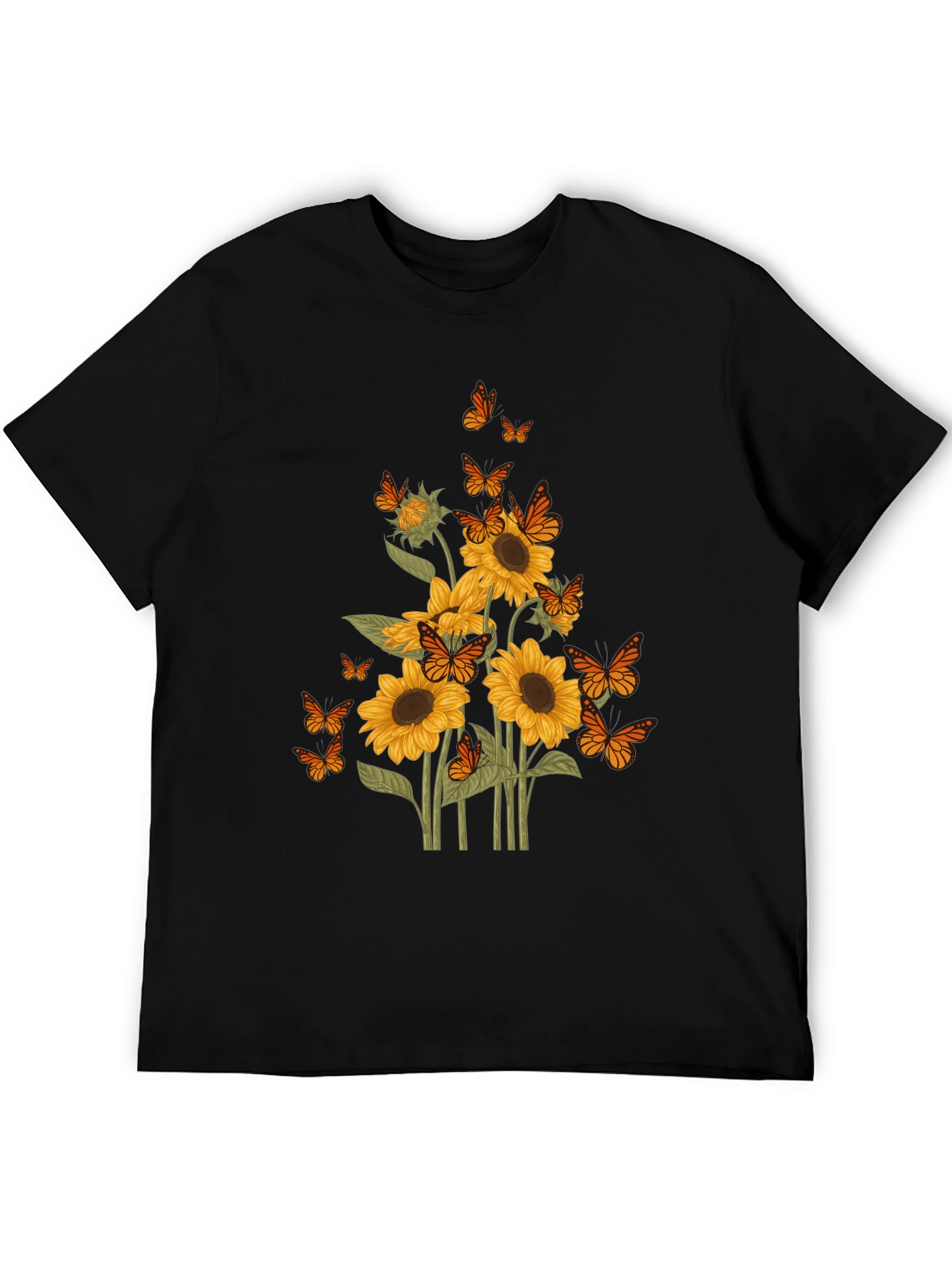 Sunflower Butterfly Graphic Tee