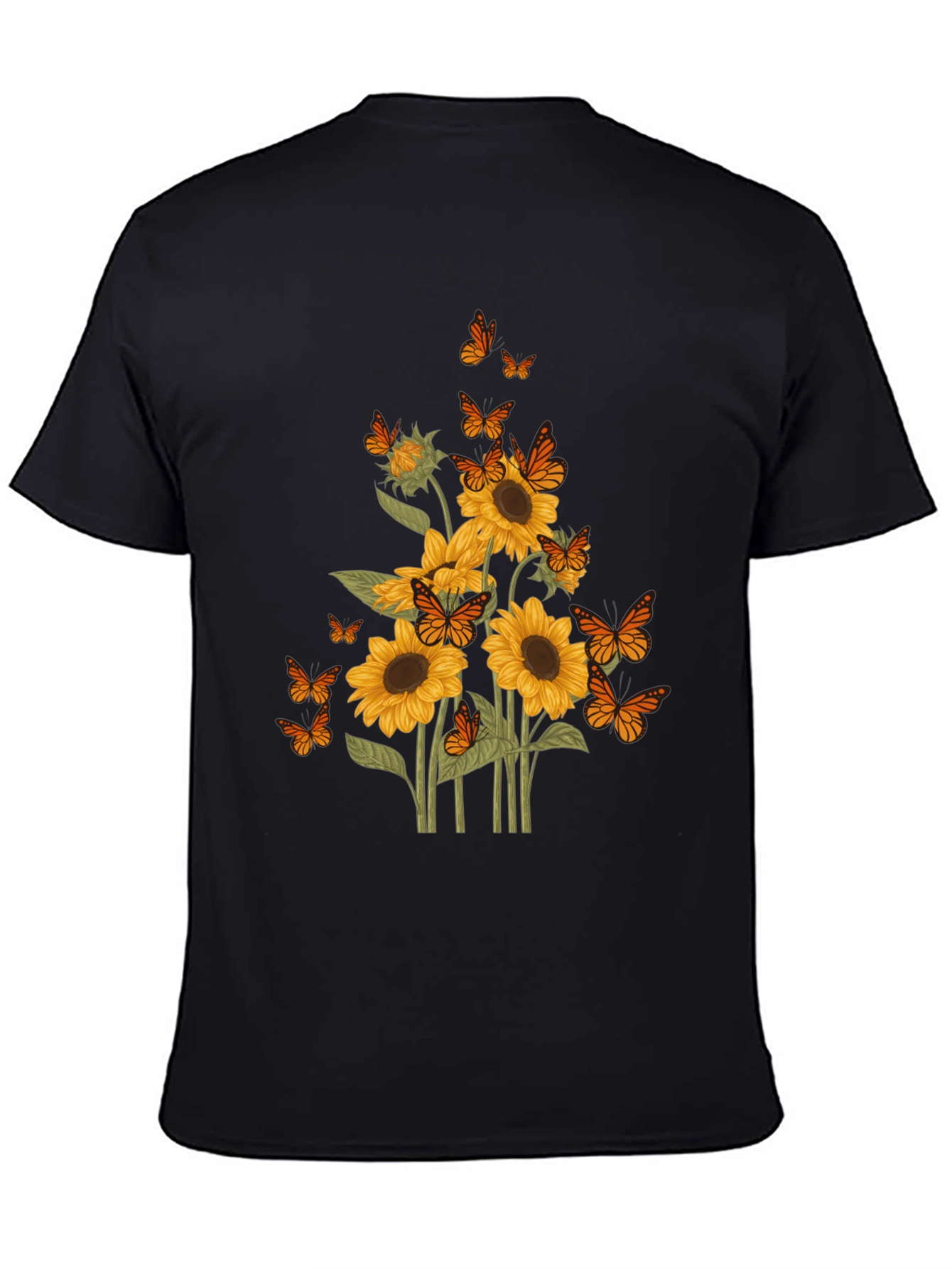 Sunflower Butterfly Graphic Tee