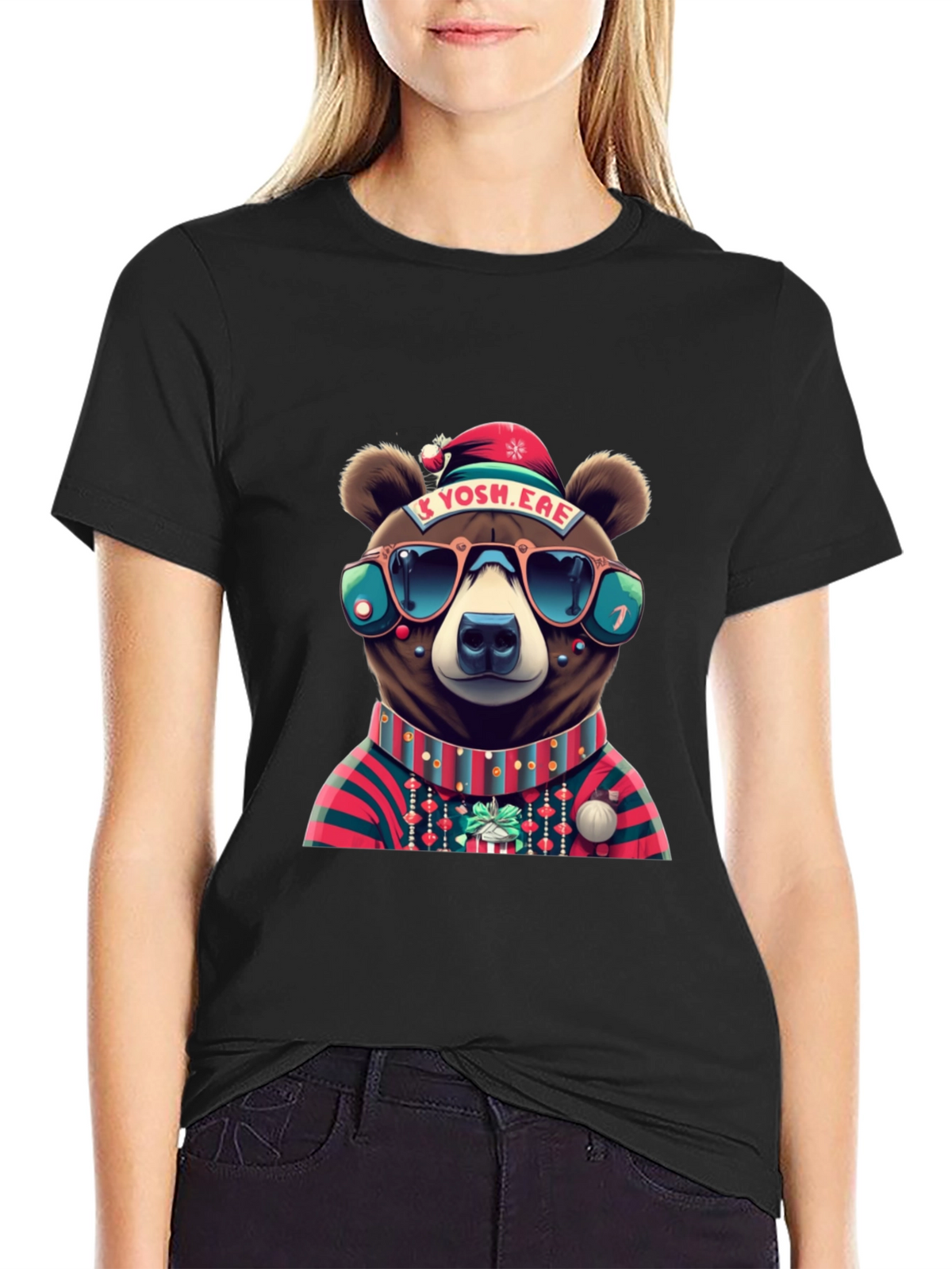 Festive Bear Graphic Tee
