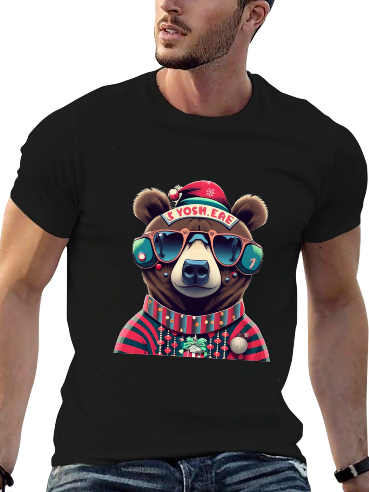 Festive Bear Graphic Tee
