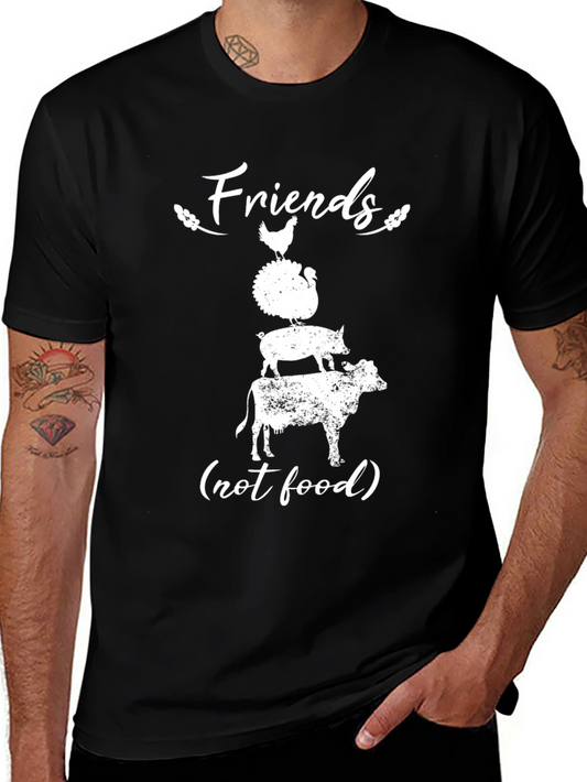 Vegan T-Shirt - Friends Not Food Animal Rights
