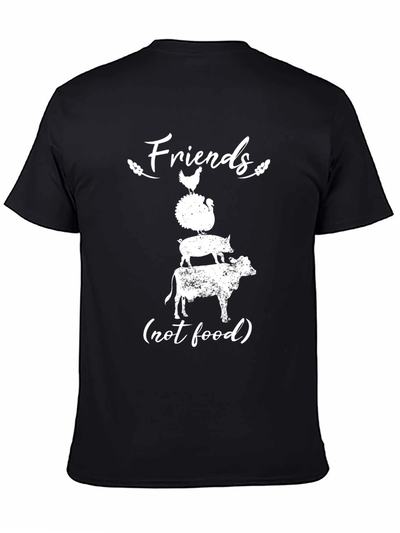 Vegan T-Shirt - Friends Not Food Animal Rights