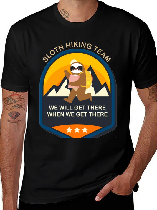 Sloth Hiking Team T-Shirt: Well Get There When We Get There