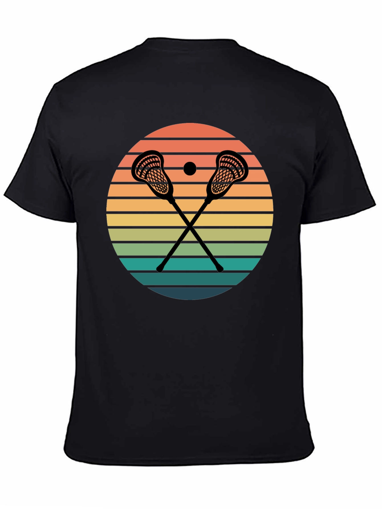 Lacrosse Sunset Graphic T-Shirt