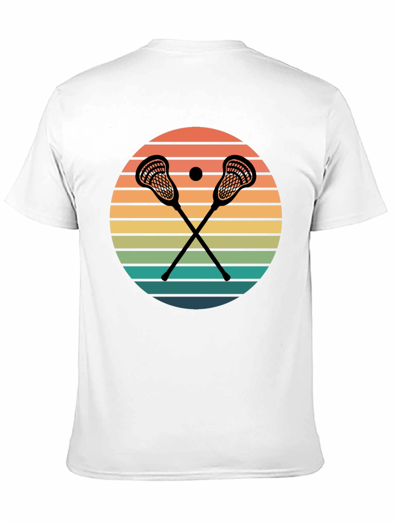 Lacrosse Sunset Graphic T-Shirt