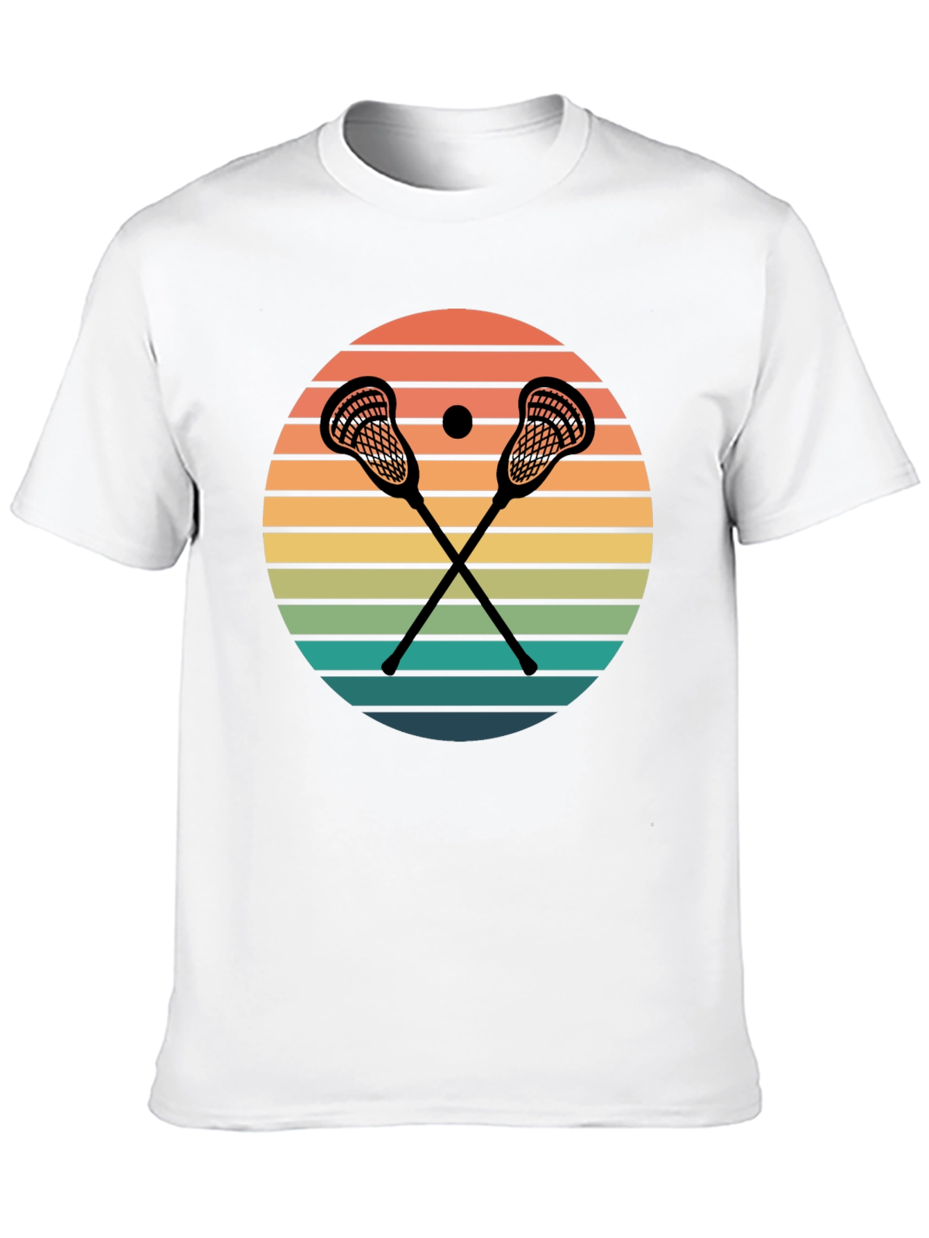 Lacrosse Sunset Graphic T-Shirt