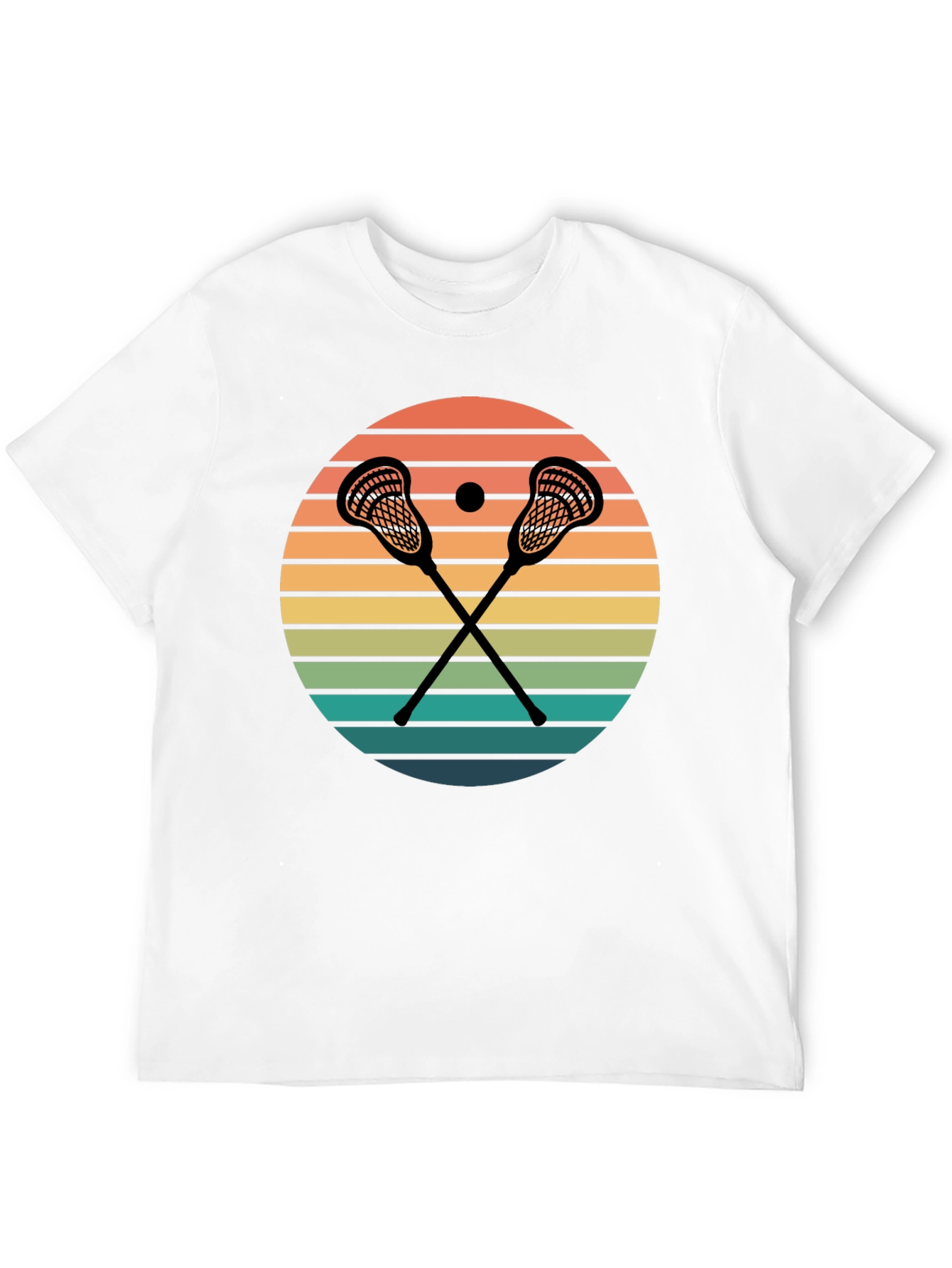 Lacrosse Sunset Graphic T-Shirt