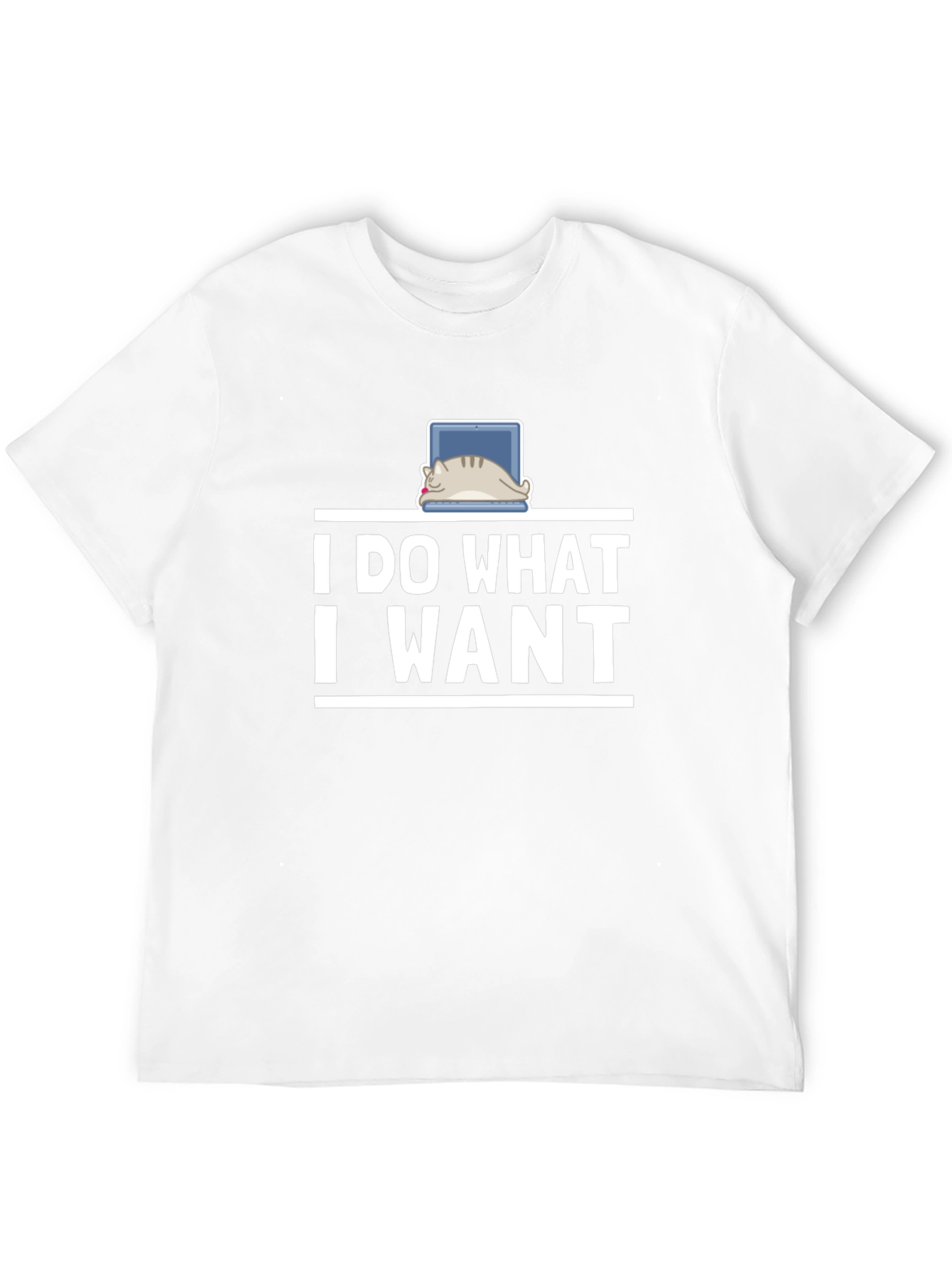 I Do What I Want Cat Laptop T-Shirt
