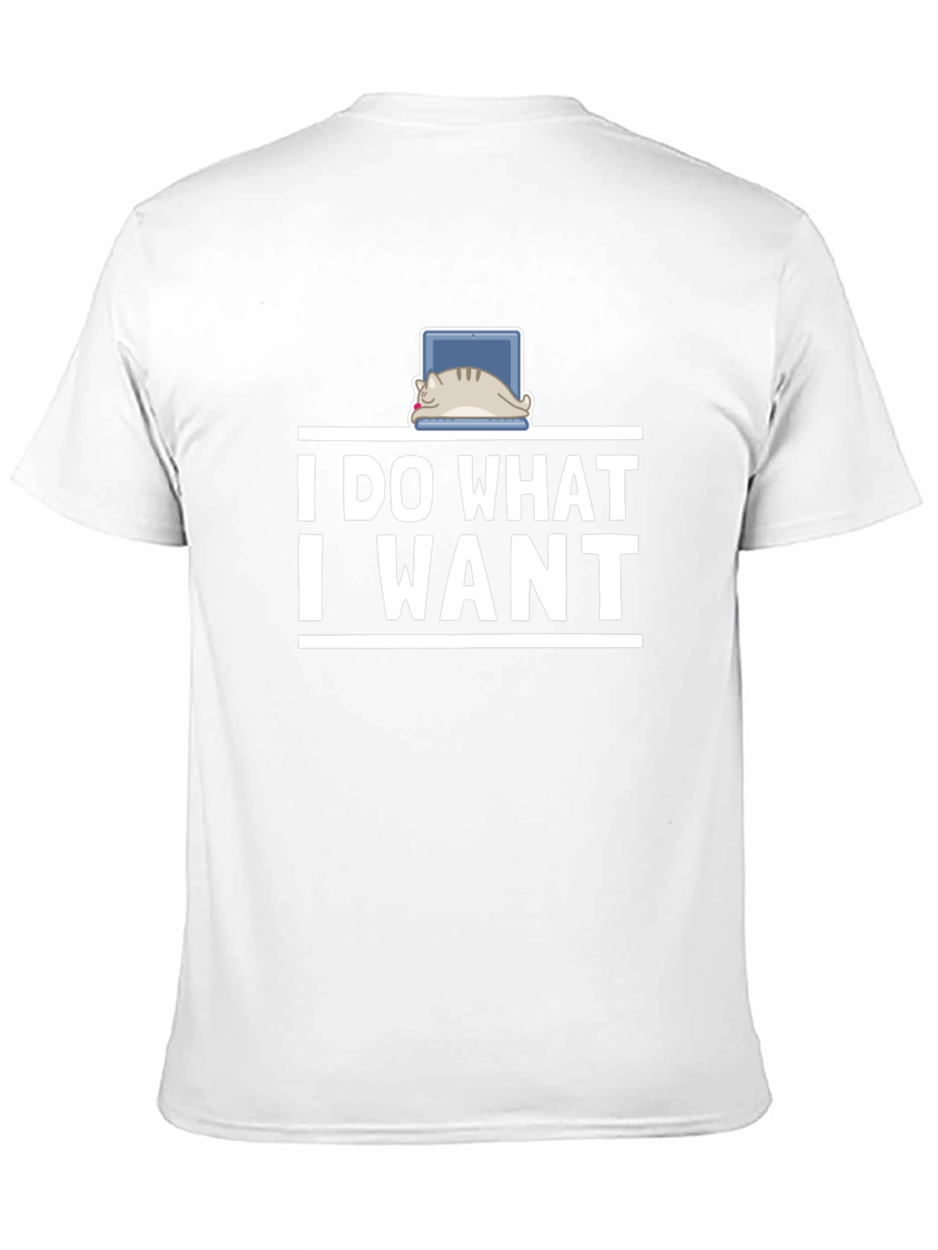 I Do What I Want Cat Laptop T-Shirt
