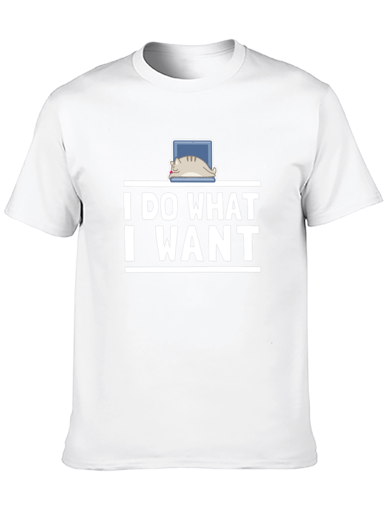 I Do What I Want Cat Laptop T-Shirt