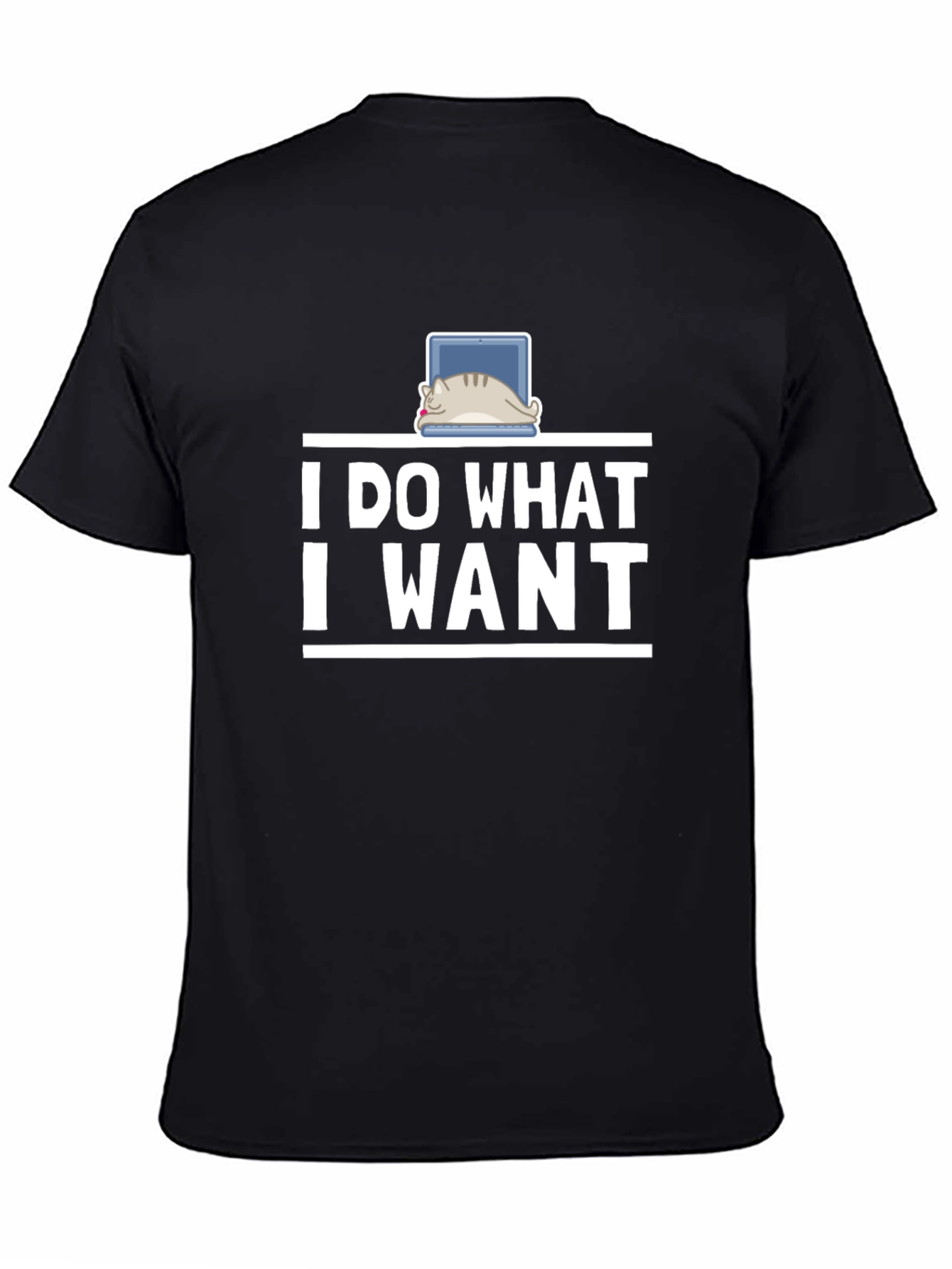 I Do What I Want Cat Laptop T-Shirt