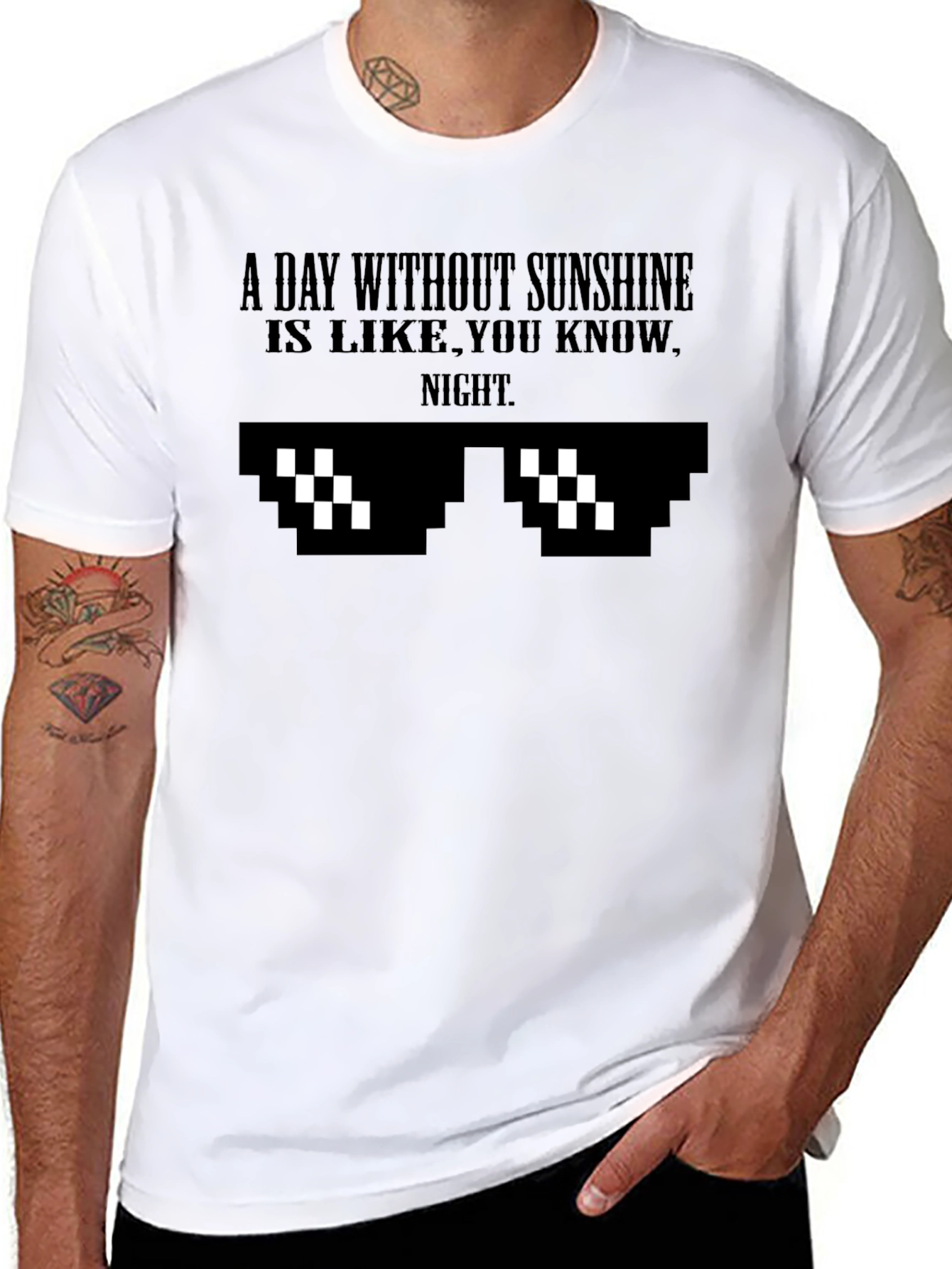A Day Without Sunshine Funny Graphic Tee