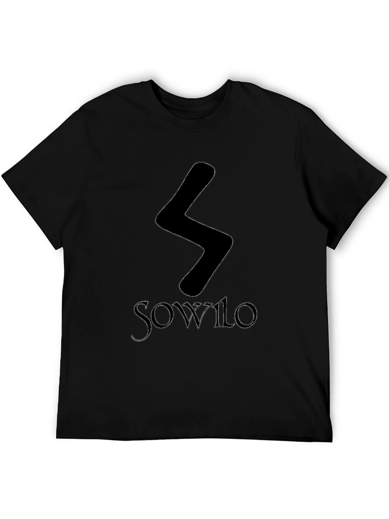 Sowilo Rune Graphic Tee - Black T-Shirt