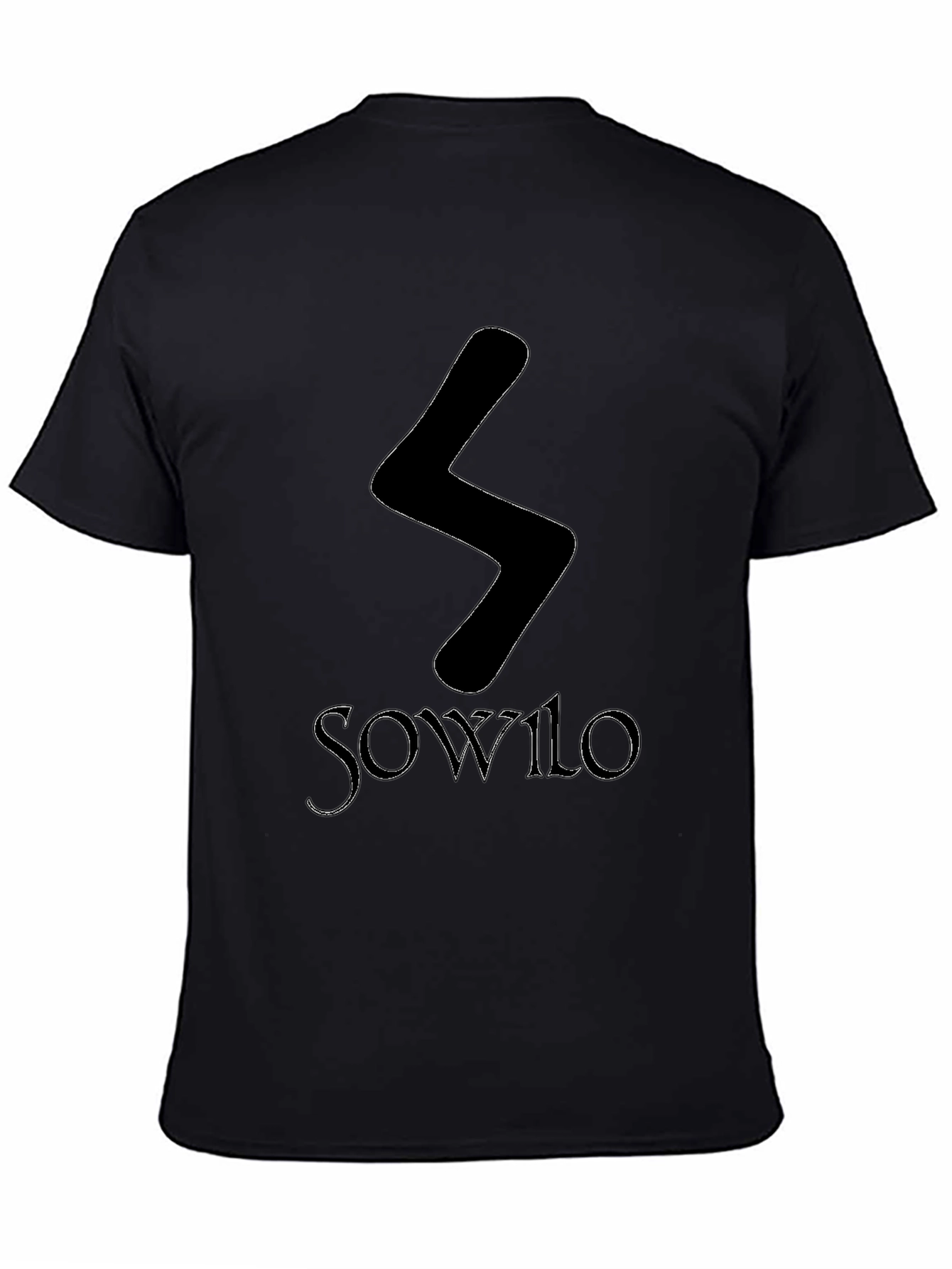 Sowilo Rune Graphic Tee - Black T-Shirt