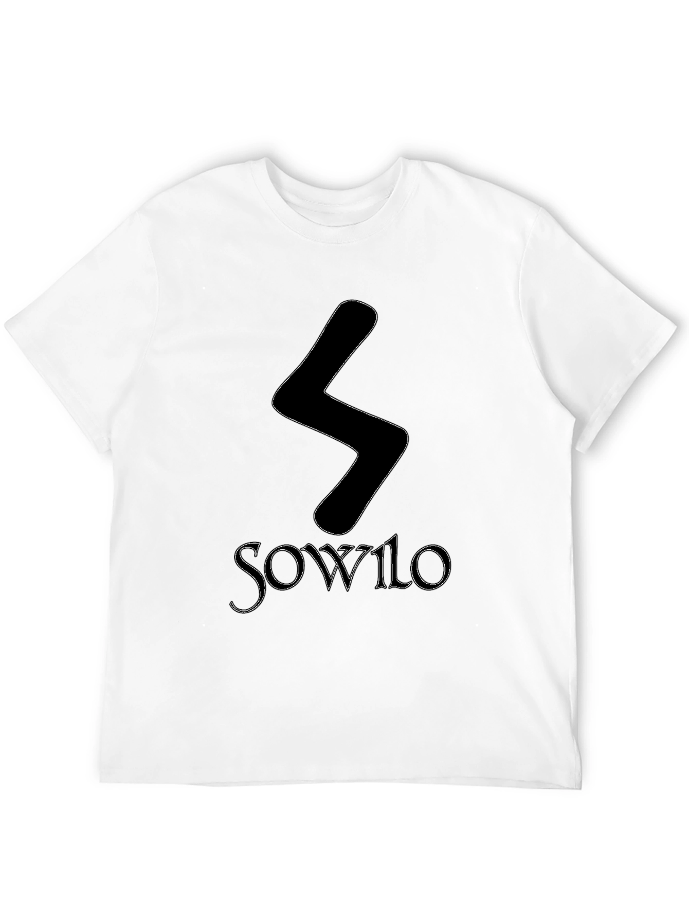 Sowilo Rune Graphic Tee - Black T-Shirt