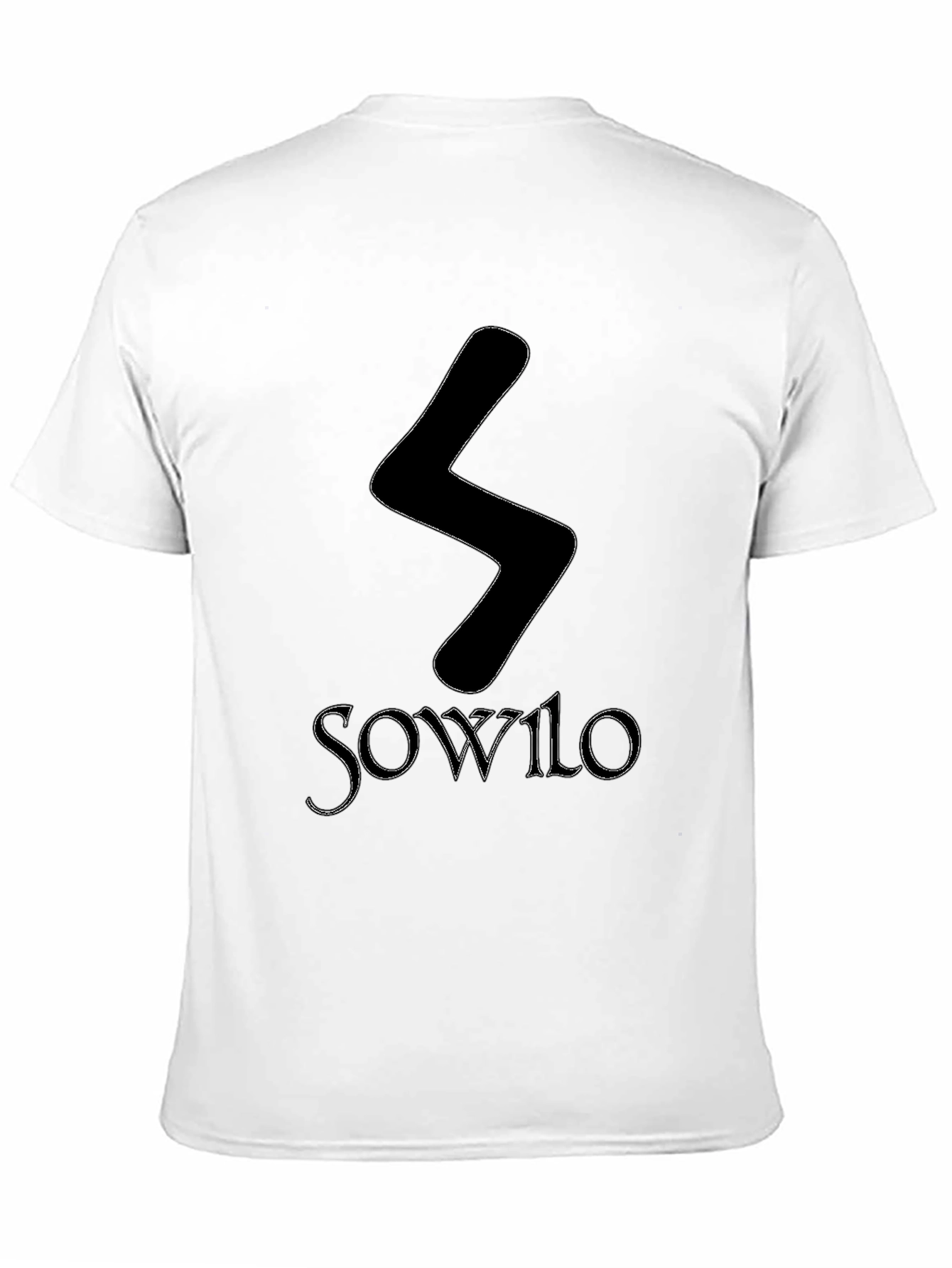 Sowilo Rune Graphic Tee - Black T-Shirt