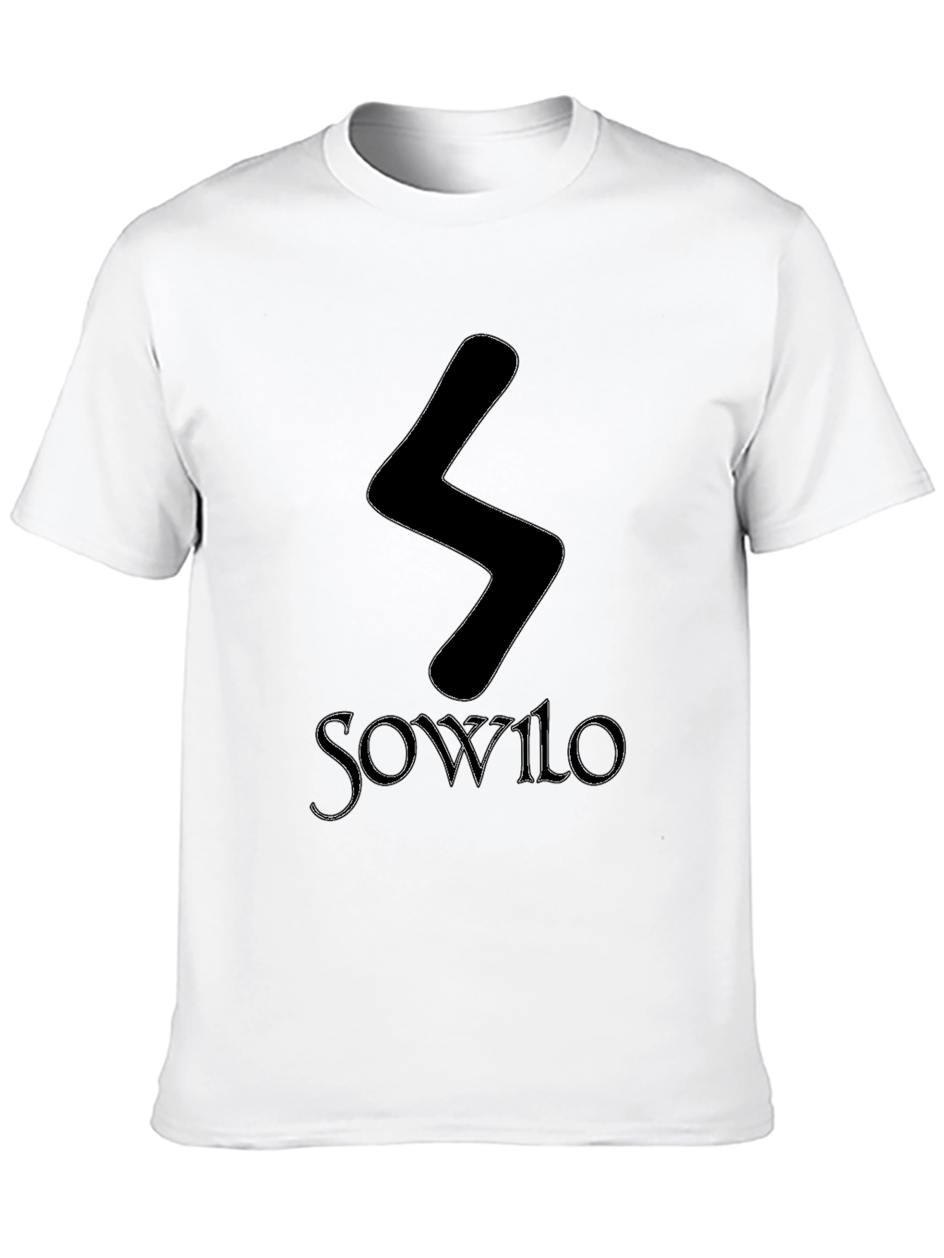 Sowilo Rune Graphic Tee - Black T-Shirt