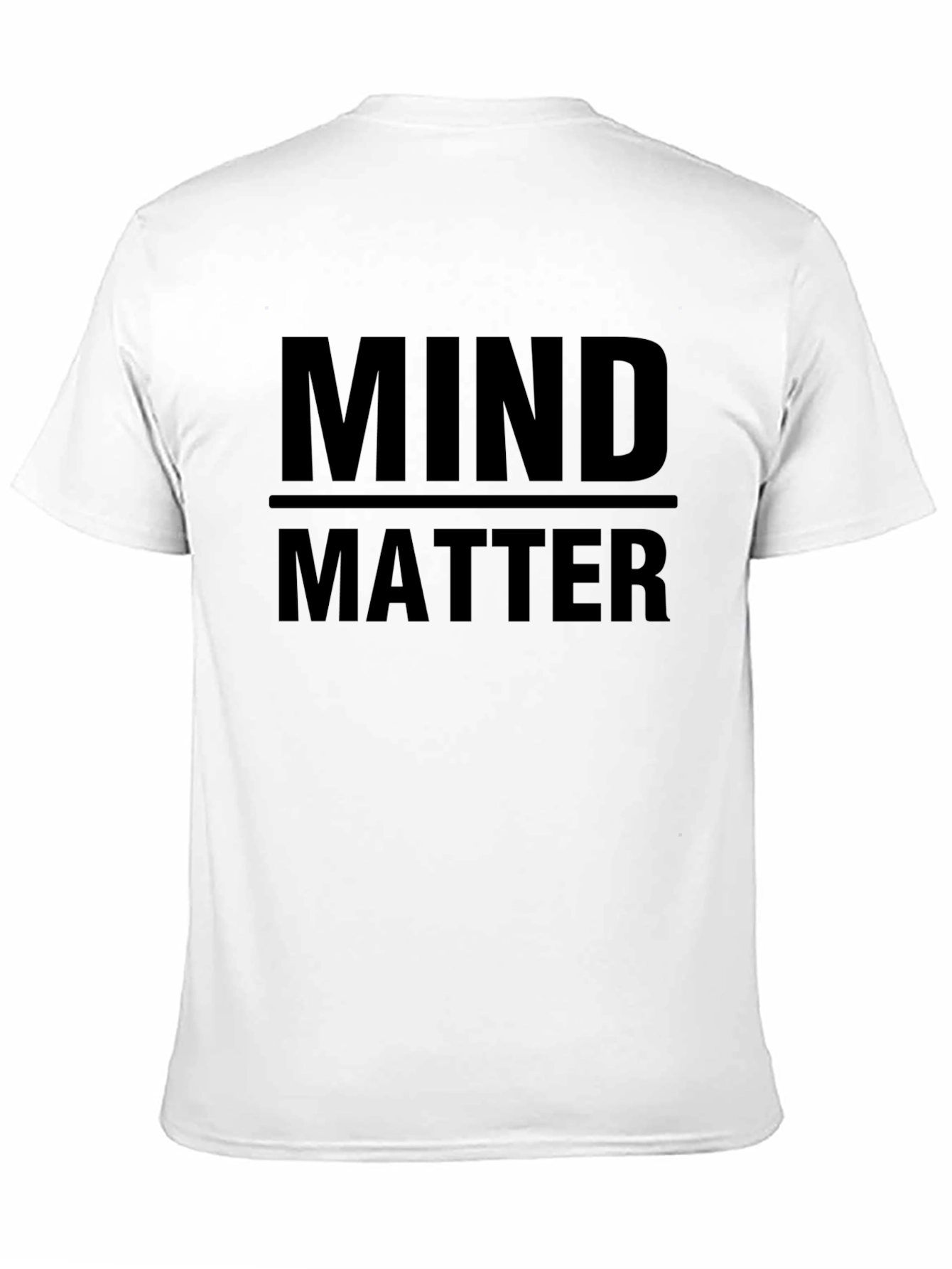 Mind Over Matter Black Graphic Tee Shirt