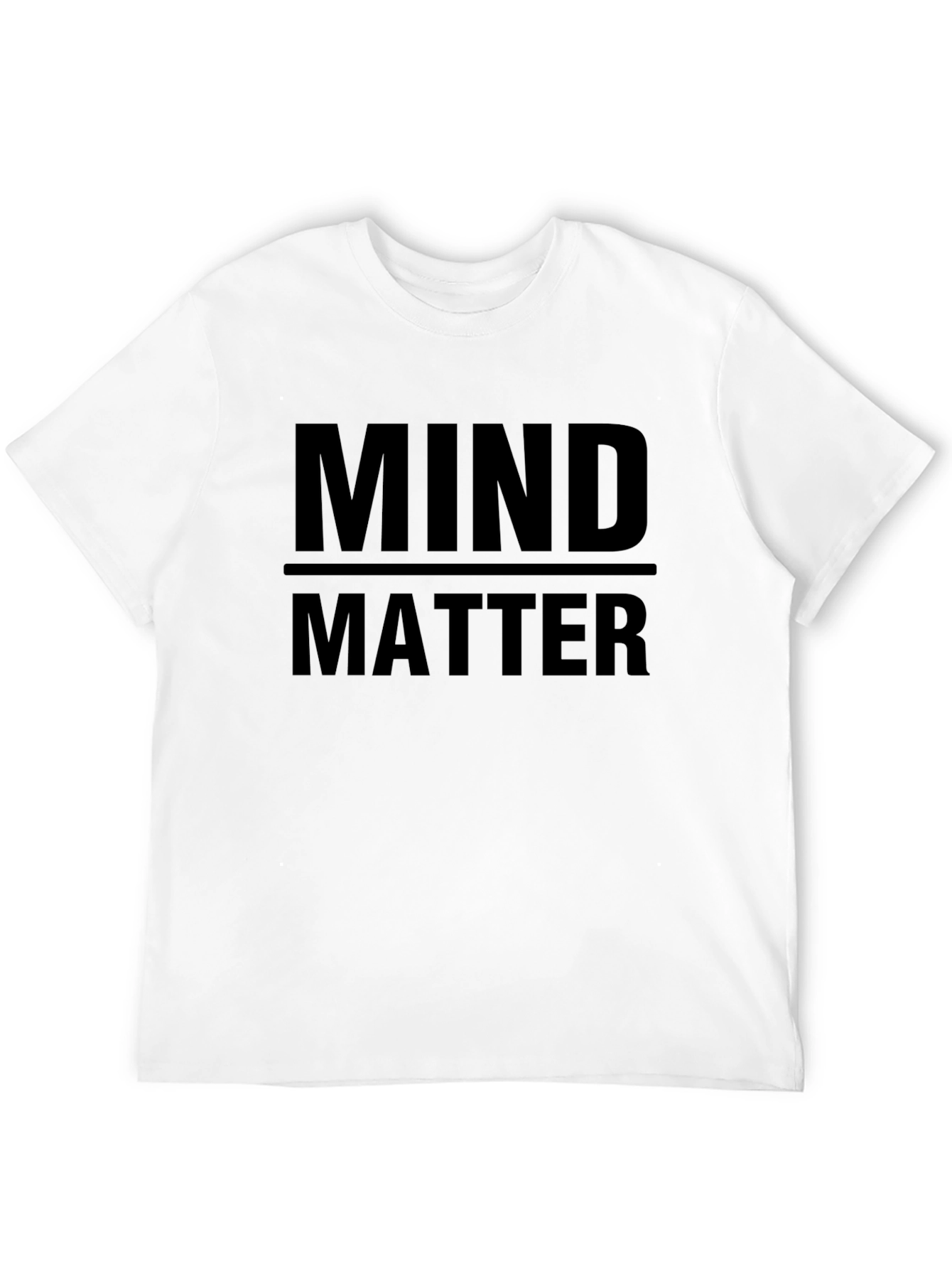 Mind Over Matter Black Graphic Tee Shirt