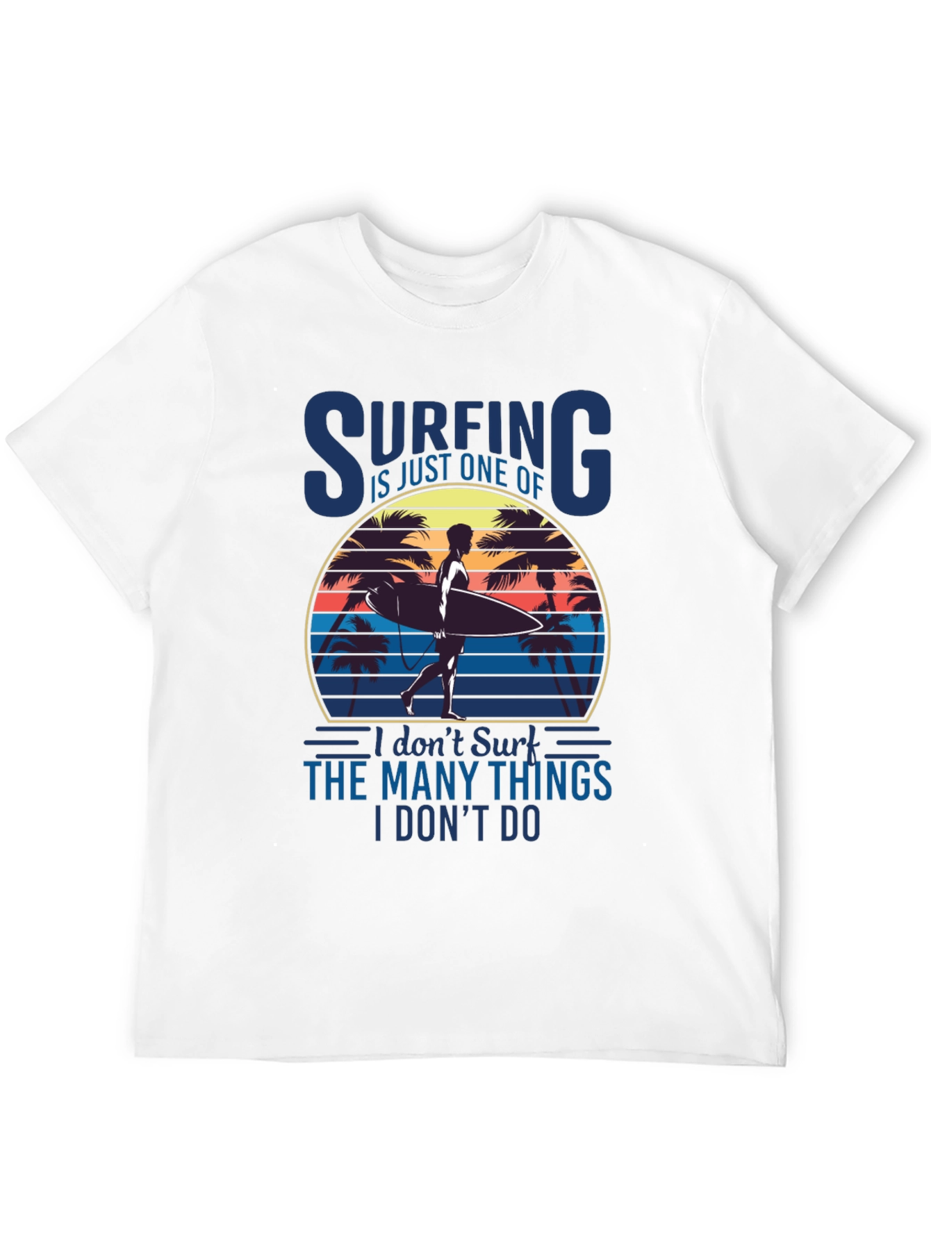 Surfing Sunset Graphic Tee - Beach Lover T-Shirt
