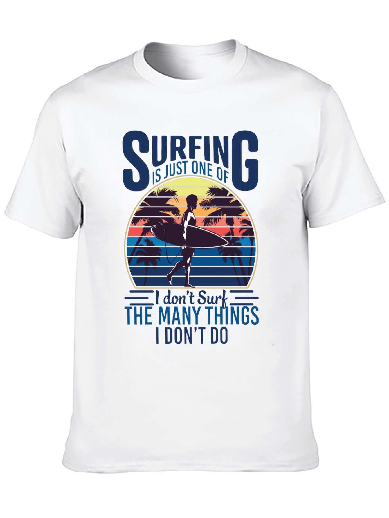 Surfing Sunset Graphic Tee - Beach Lover T-Shirt