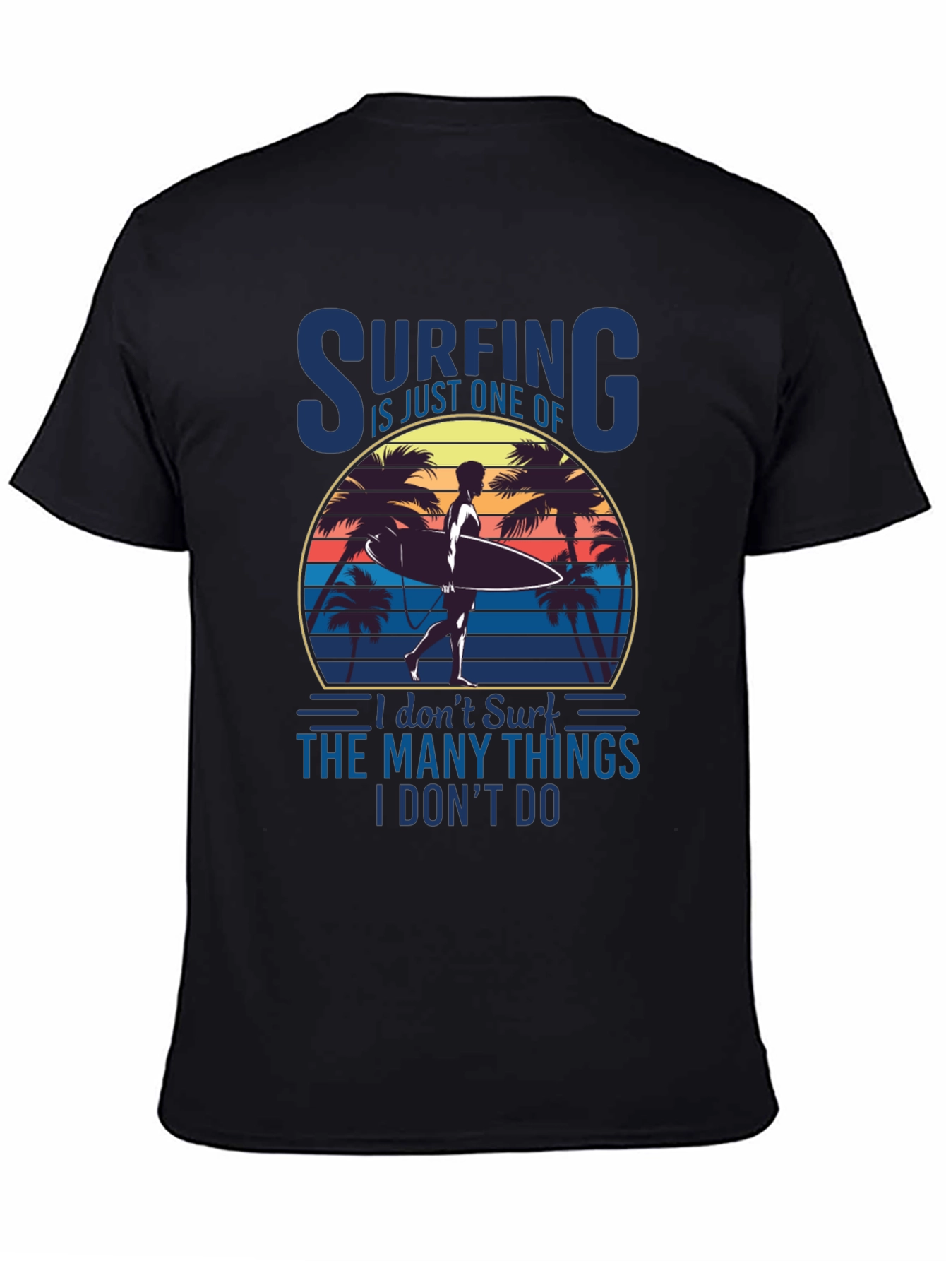 Surfing Sunset Graphic Tee - Beach Lover T-Shirt