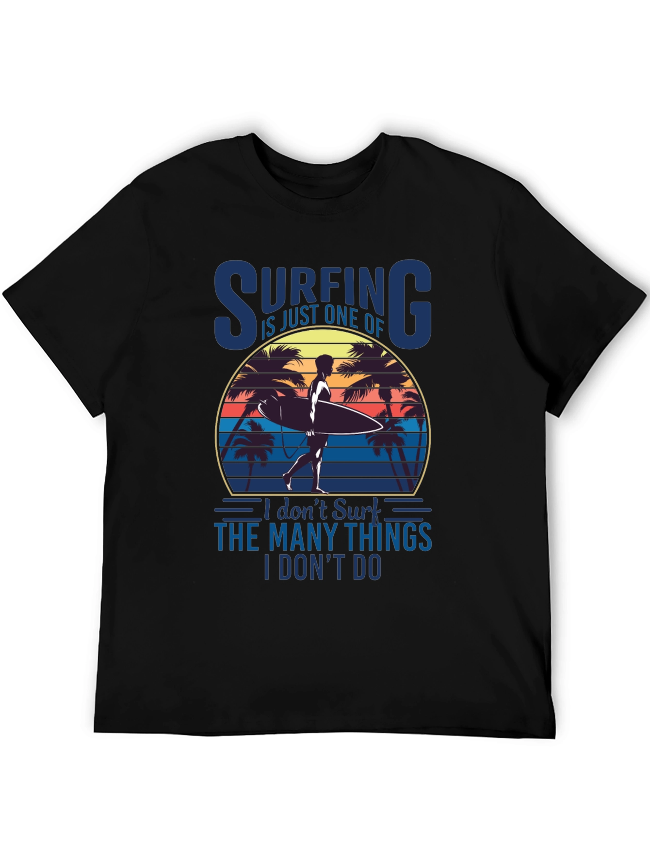 Surfing Sunset Graphic Tee - Beach Lover T-Shirt