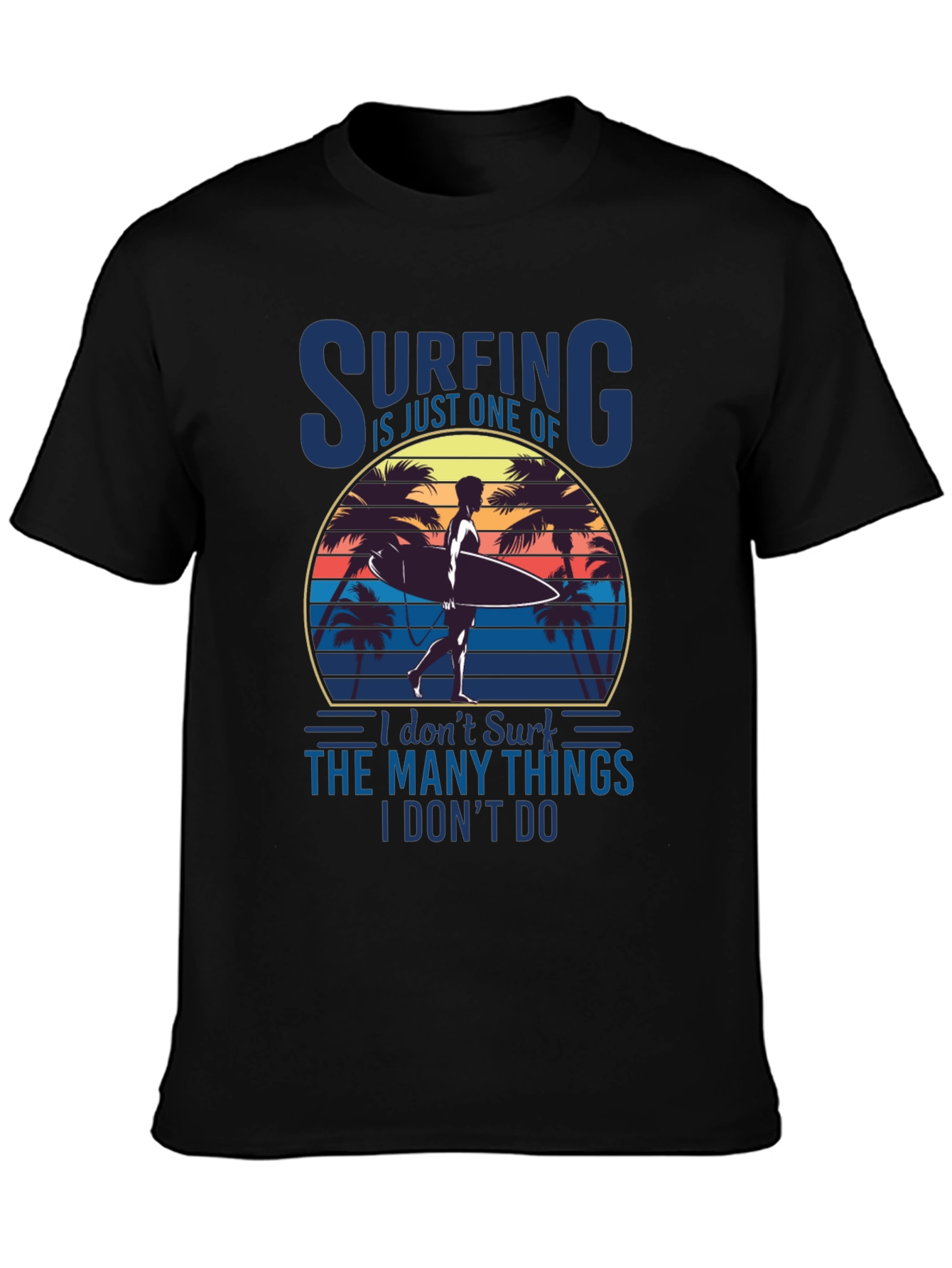 Surfing Sunset Graphic Tee - Beach Lover T-Shirt