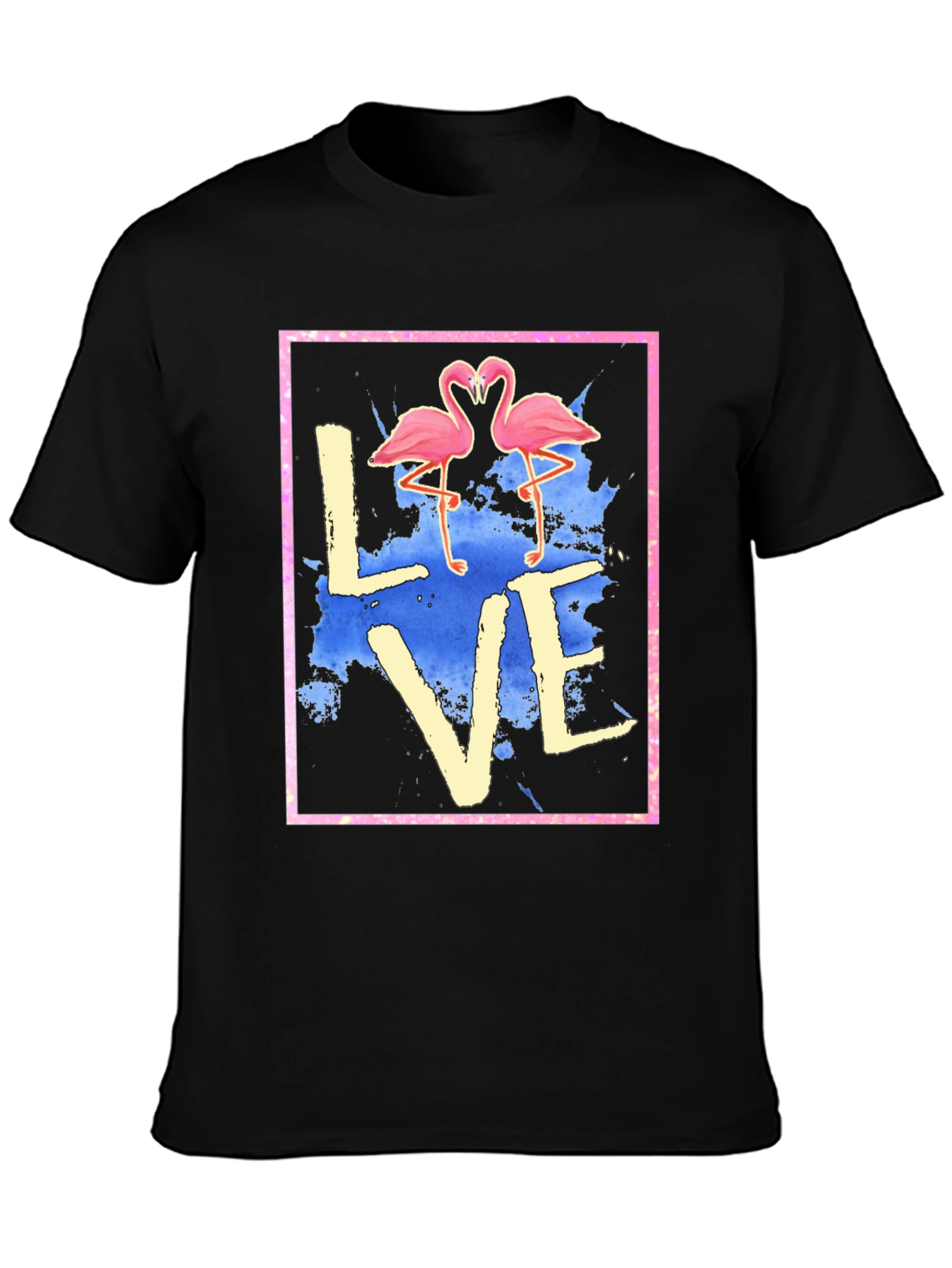Flamingo Love Graphic Tee - Trendy T-Shirt
