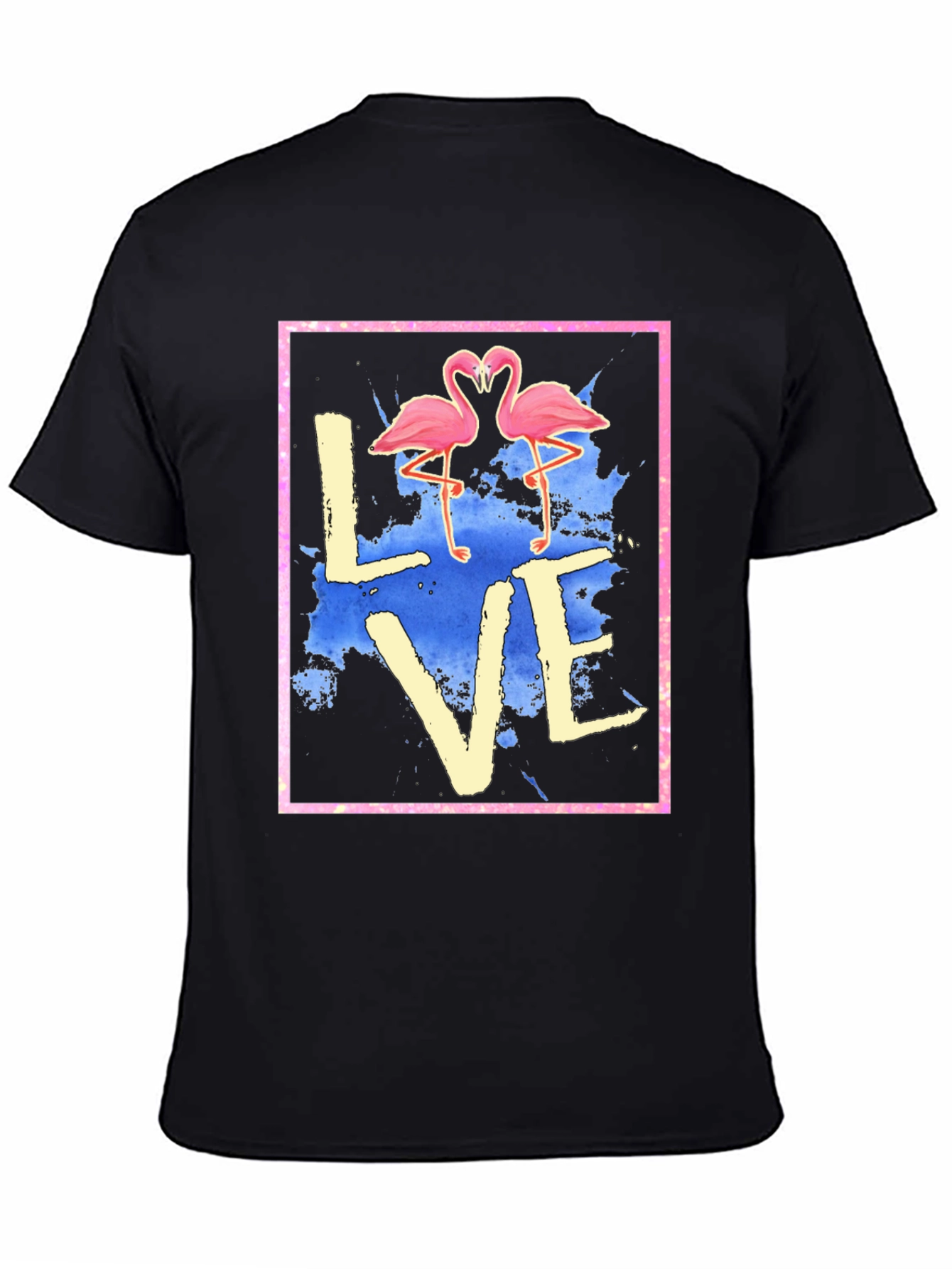 Flamingo Love Graphic Tee - Trendy T-Shirt
