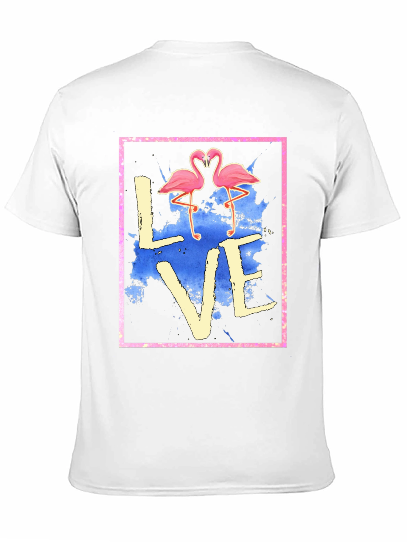Flamingo Love Graphic Tee - Trendy T-Shirt