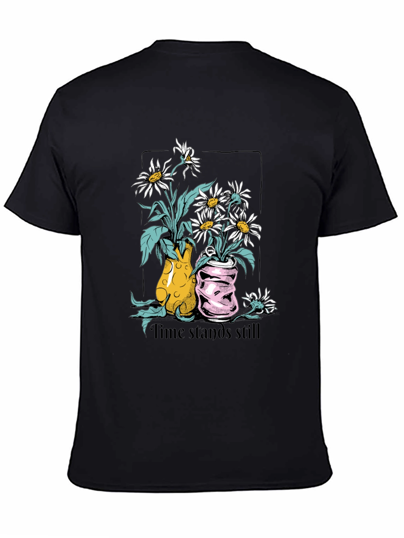 Time Stands Still Graphic Tee - Black