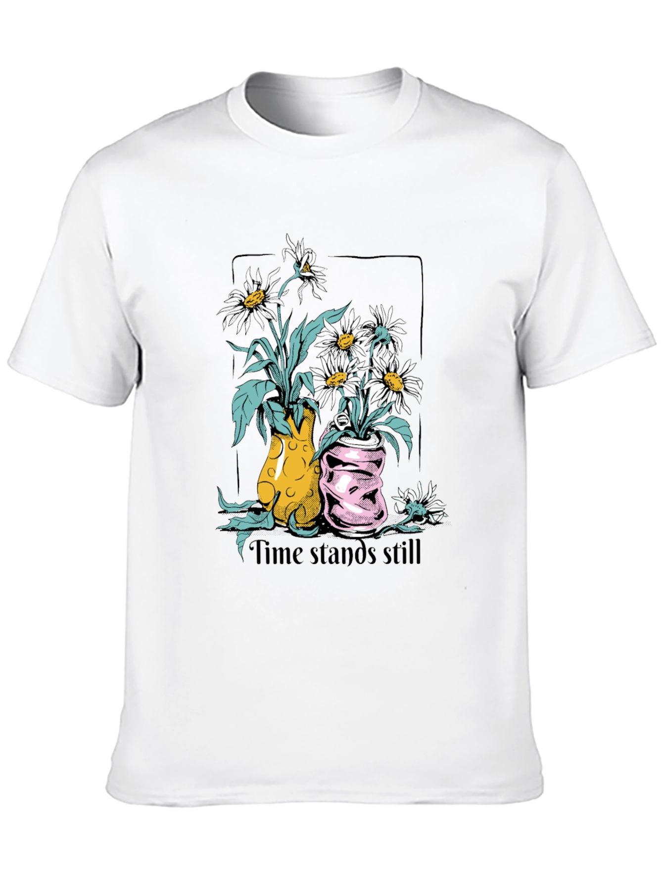 Time Stands Still Graphic Tee - Black