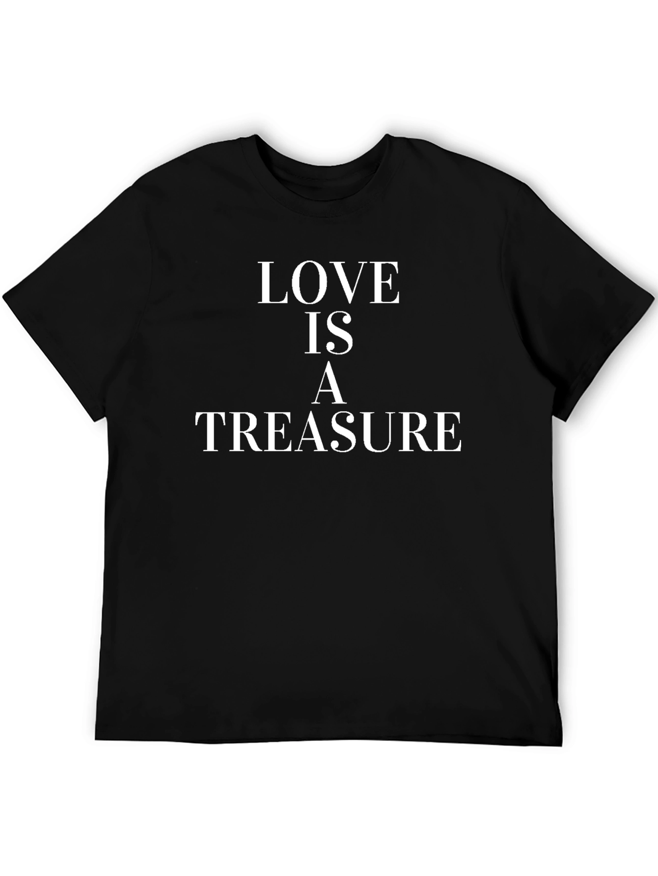 Love is a Treasure Black Graphic Tee