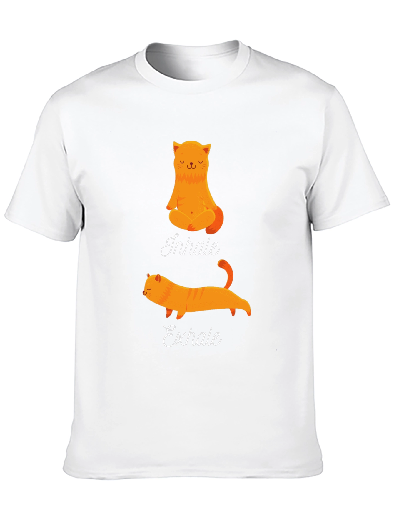 Yoga Cat Inhale Exhale Graphic Tee
