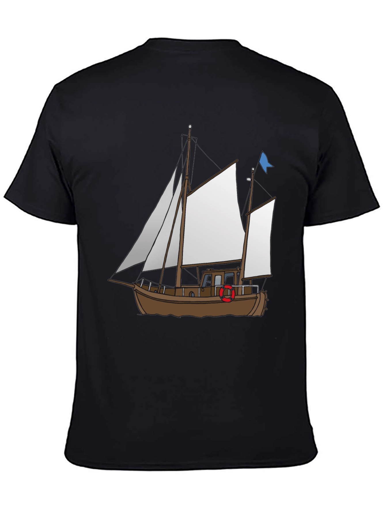 Nautical Boat Graphic Tee - Classic Design