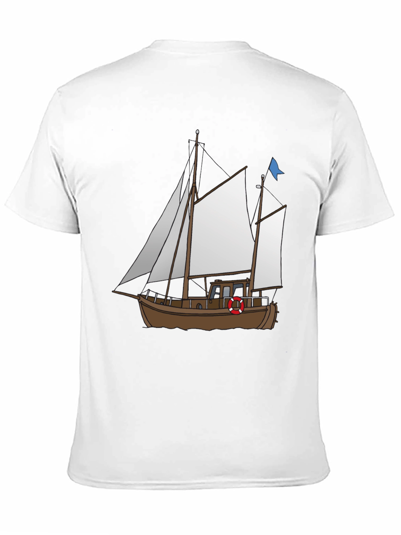 Nautical Boat Graphic Tee - Classic Design