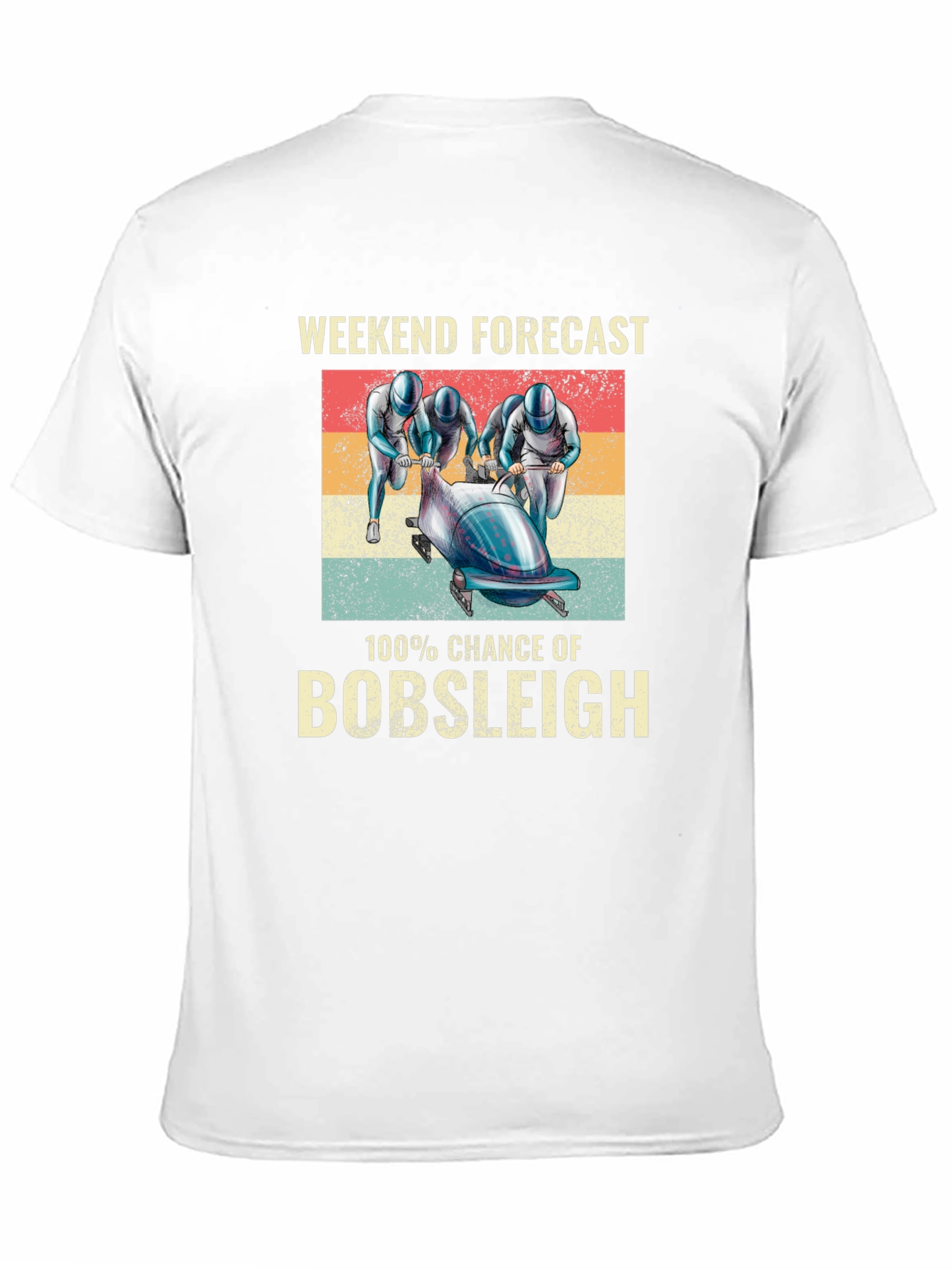 Bobsleigh Weekend Forecast Graphic T-Shirt