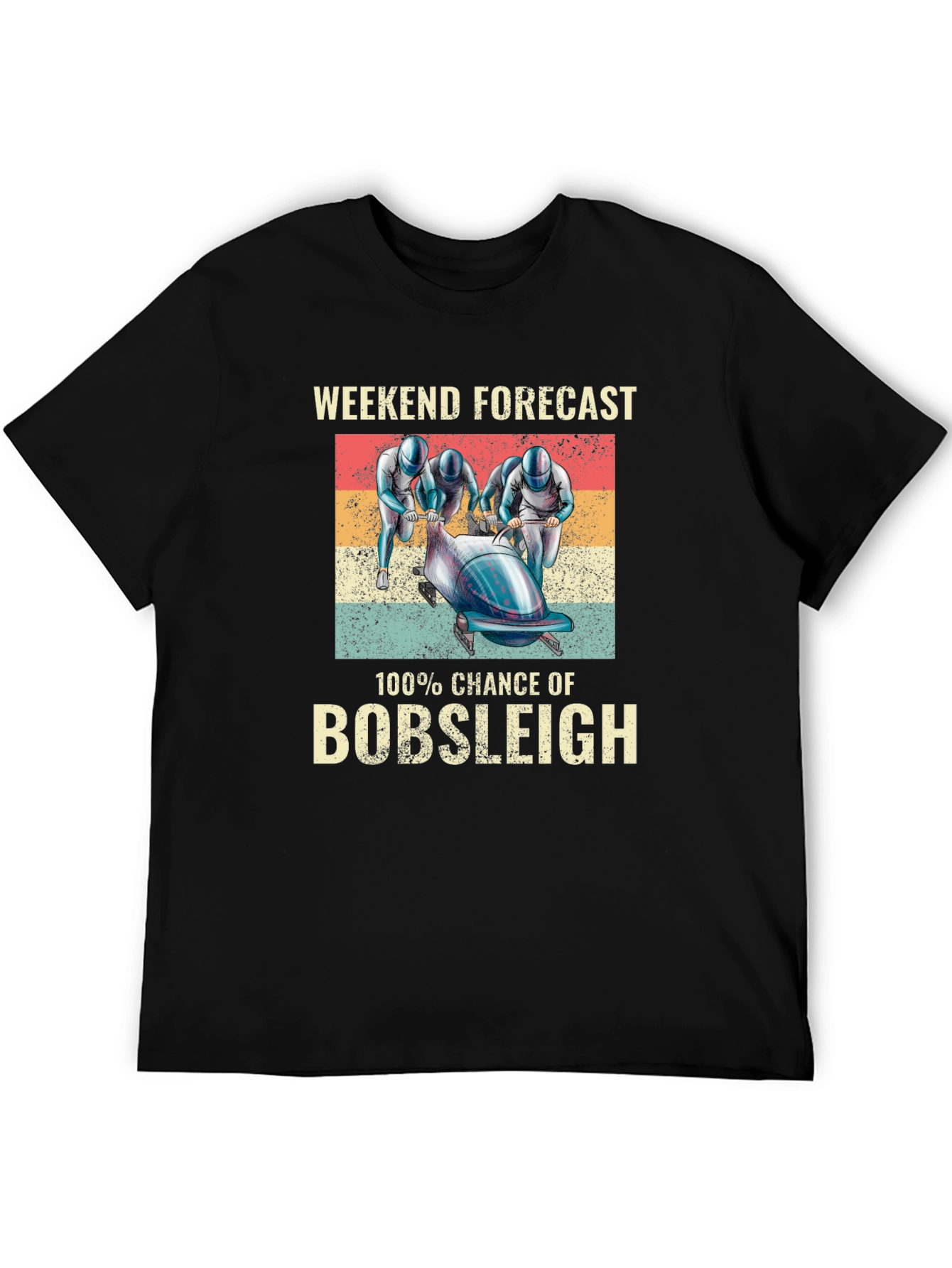 Bobsleigh Weekend Forecast Graphic T-Shirt