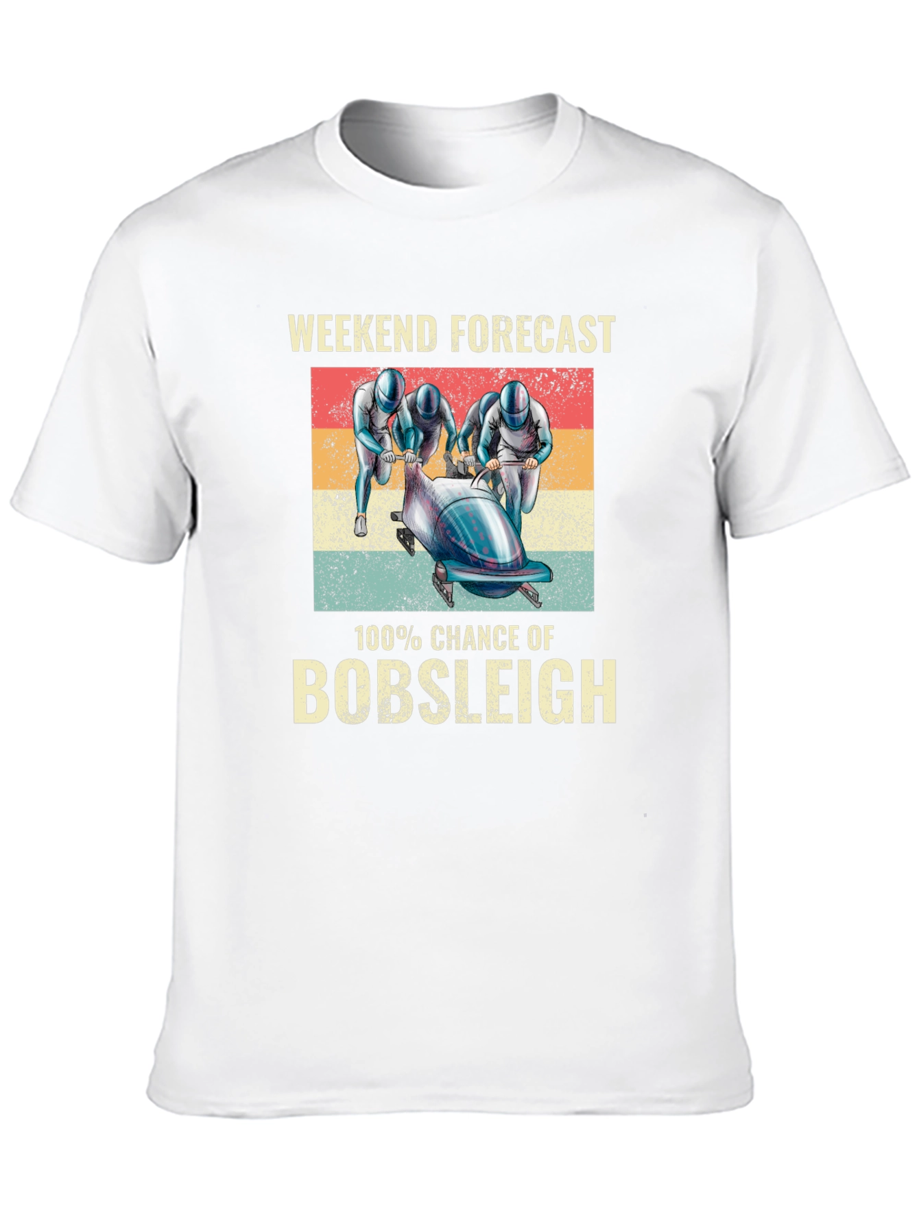 Bobsleigh Weekend Forecast Graphic T-Shirt