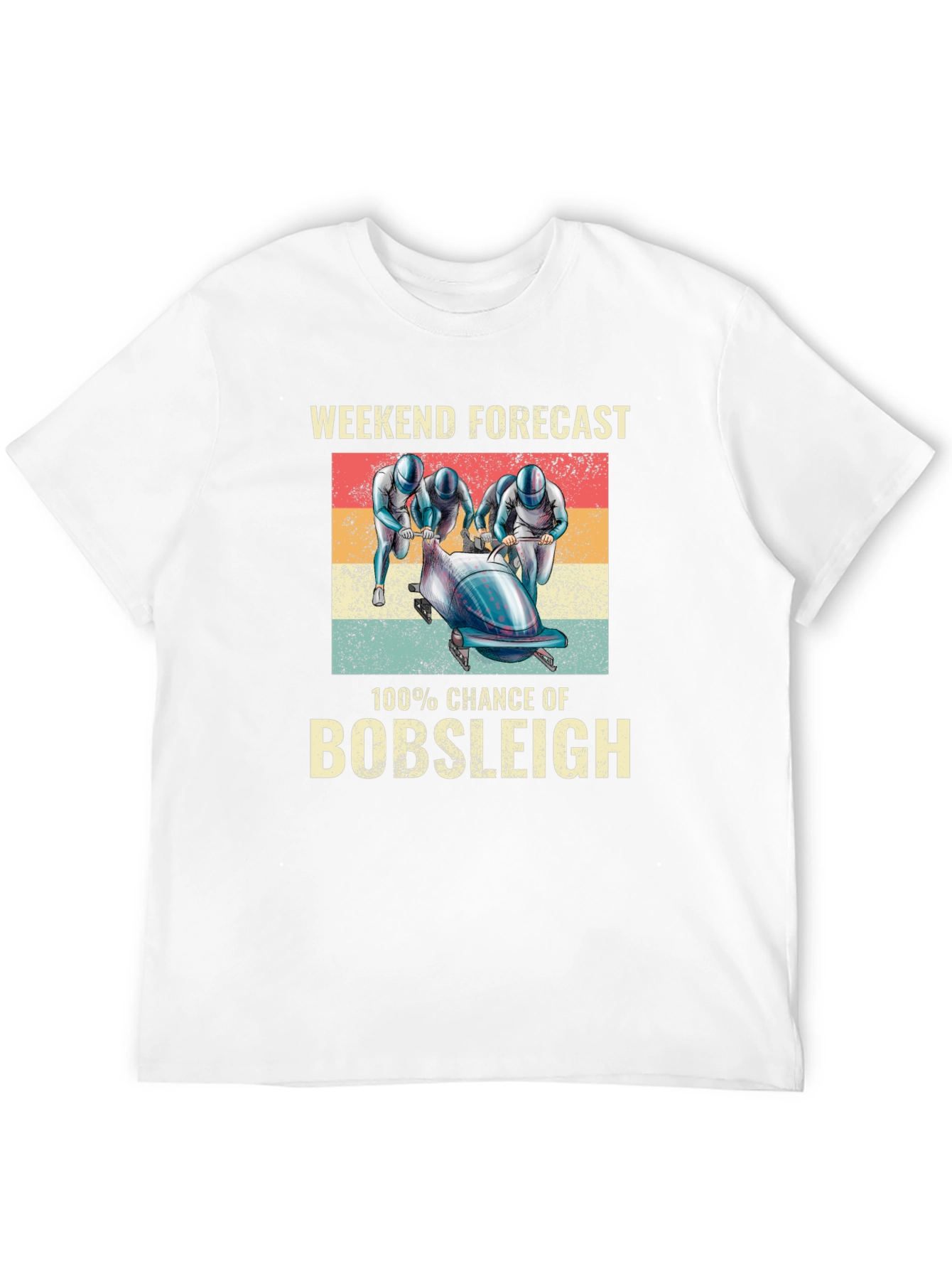 Bobsleigh Weekend Forecast Graphic T-Shirt