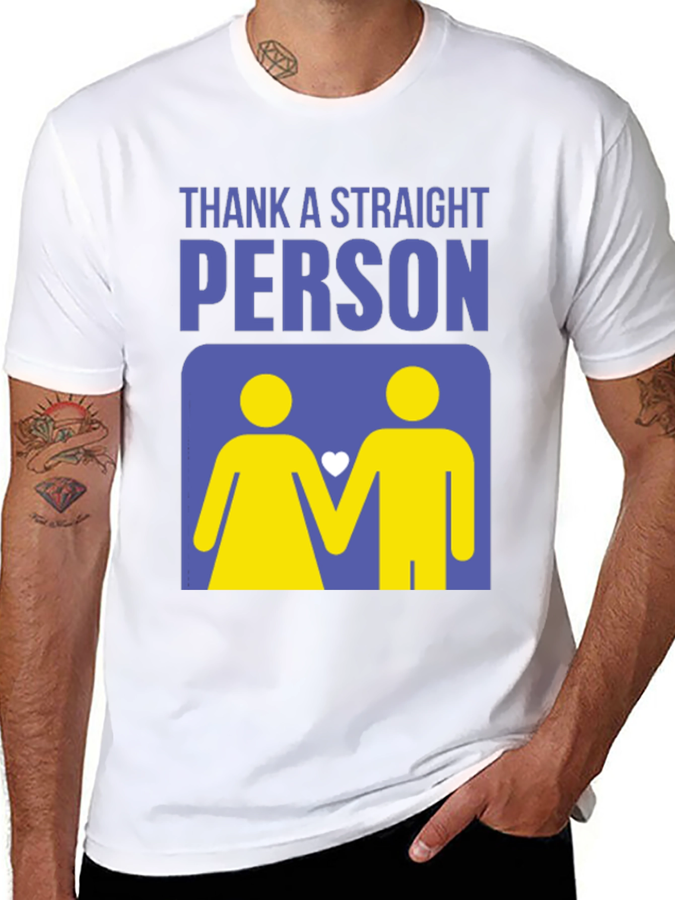 Thank a Straight Person T-Shirt - Bold Graphic Tee