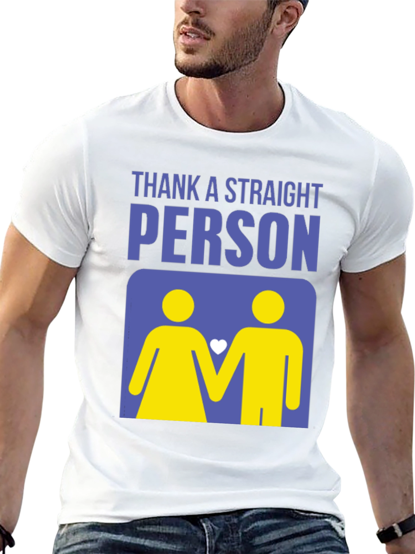 Thank a Straight Person T-Shirt - Bold Graphic Tee