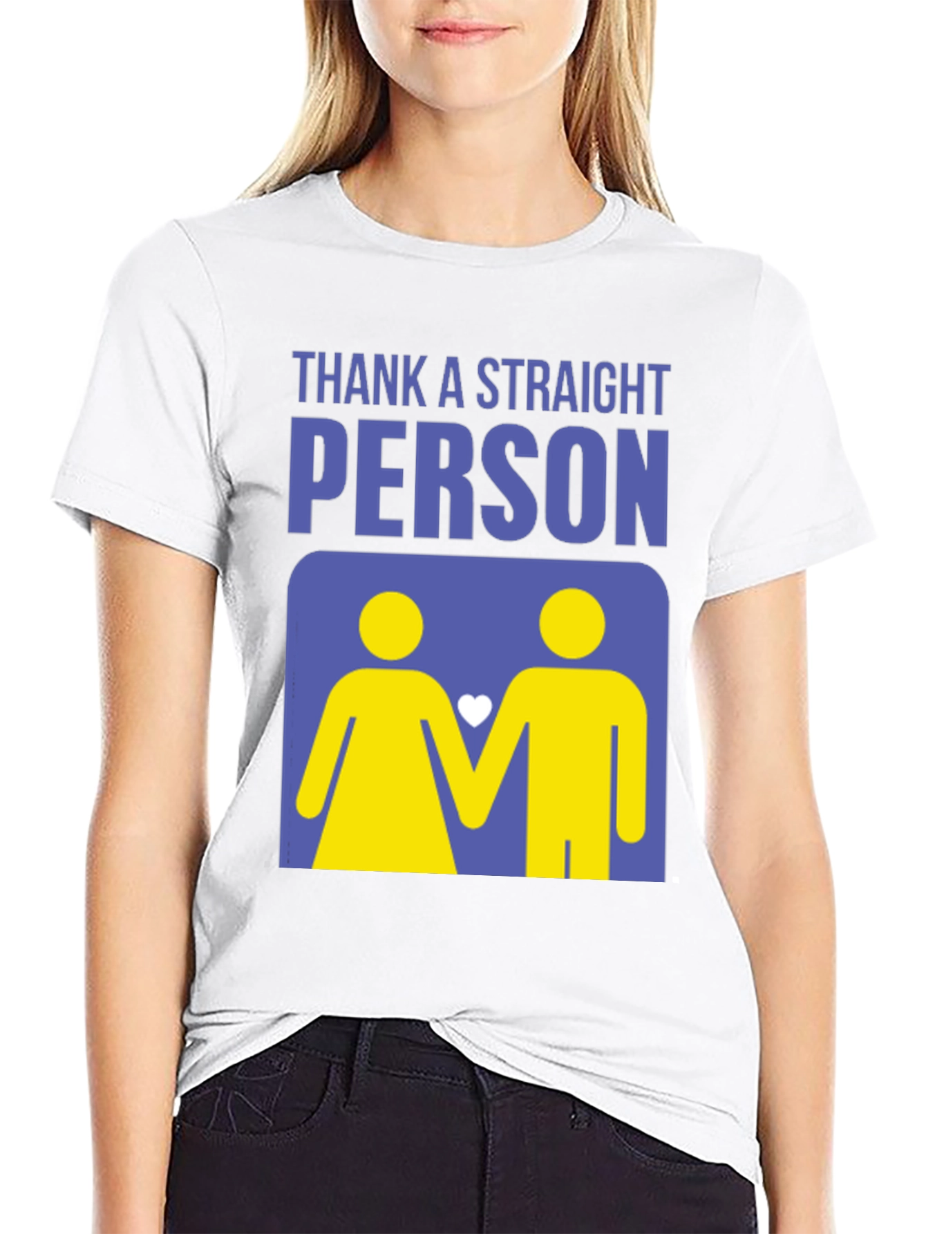 Thank a Straight Person T-Shirt - Bold Graphic Tee