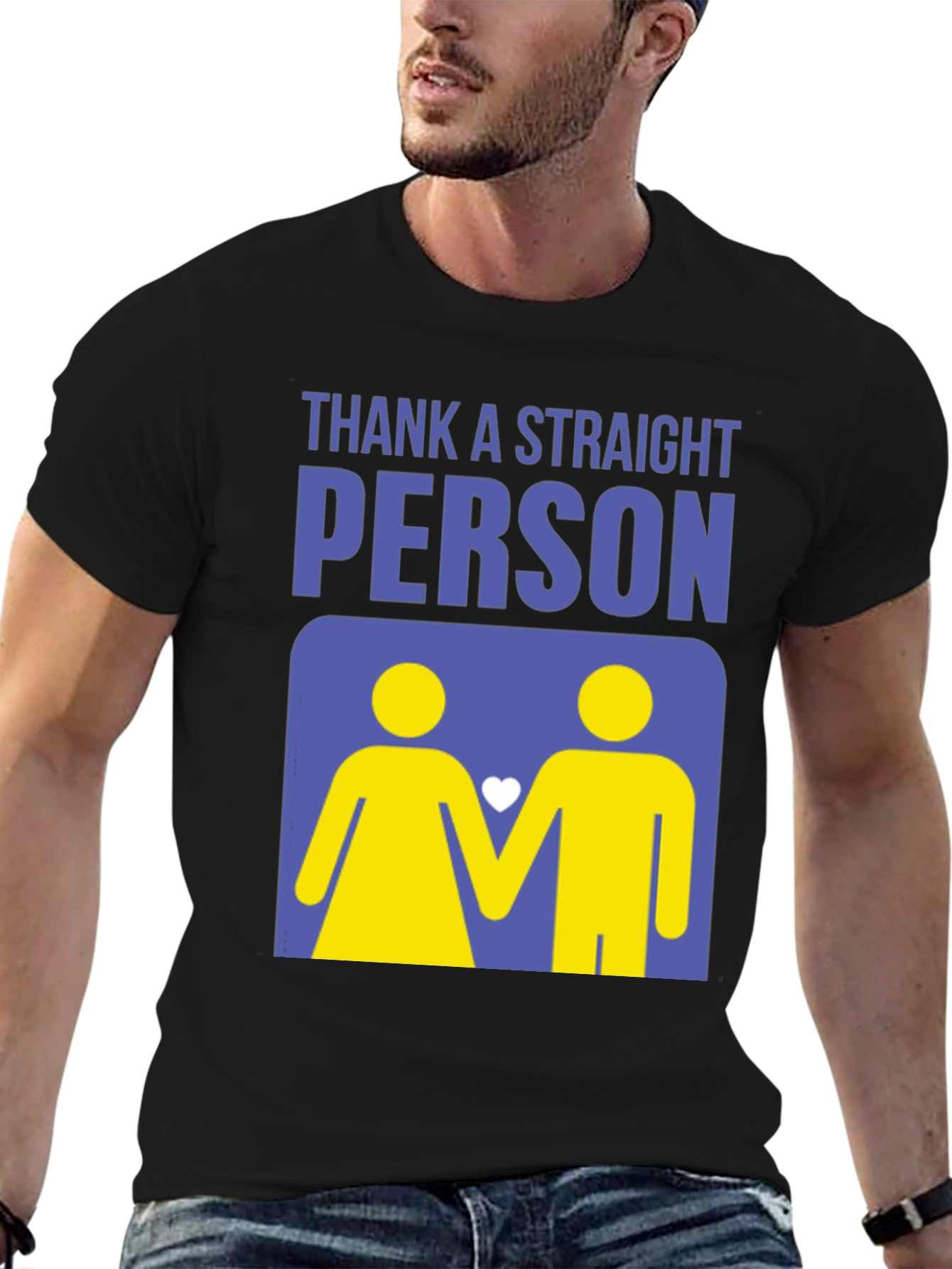 Thank a Straight Person T-Shirt - Bold Graphic Tee