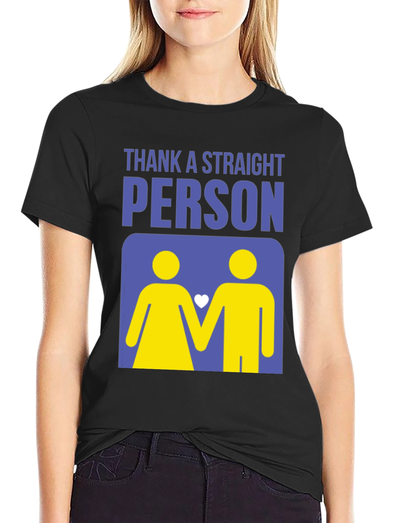 Thank a Straight Person T-Shirt - Bold Graphic Tee